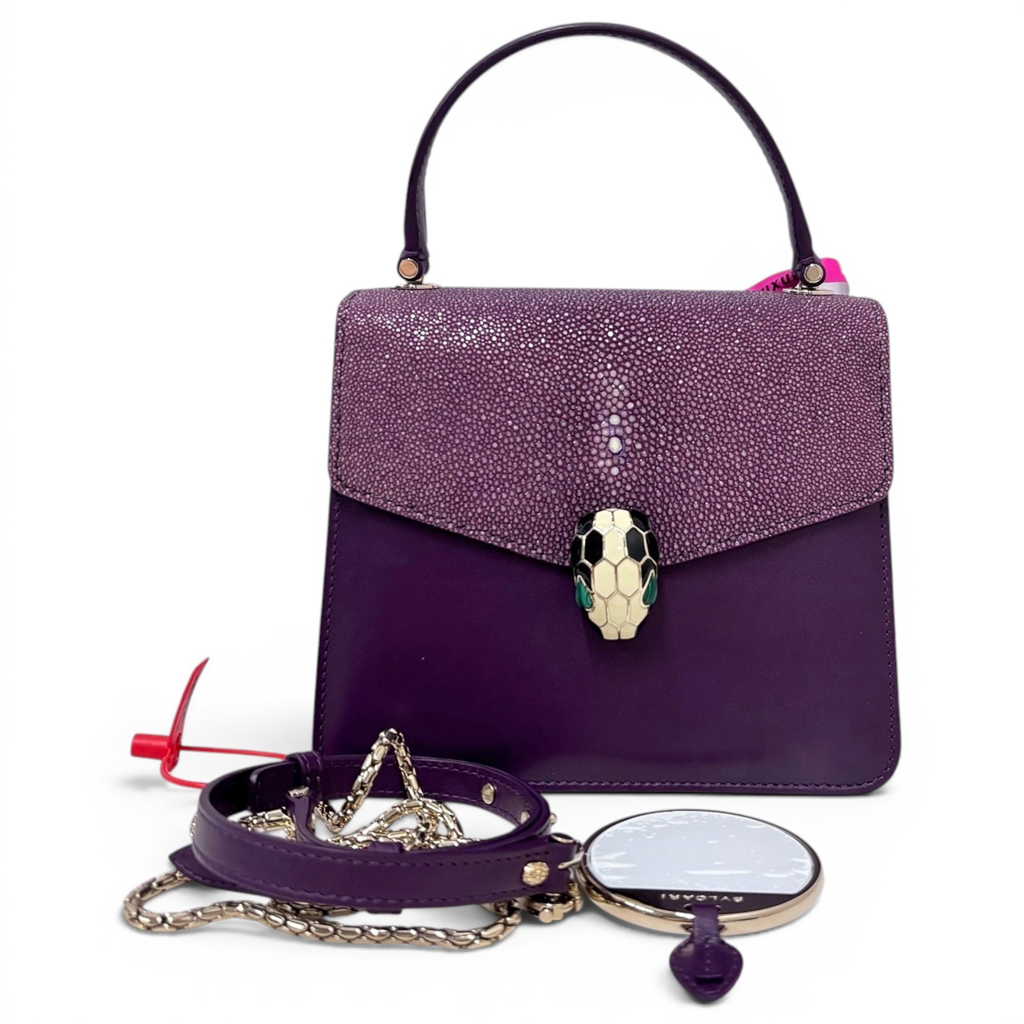 Bvlgari Serpenti leather handbag