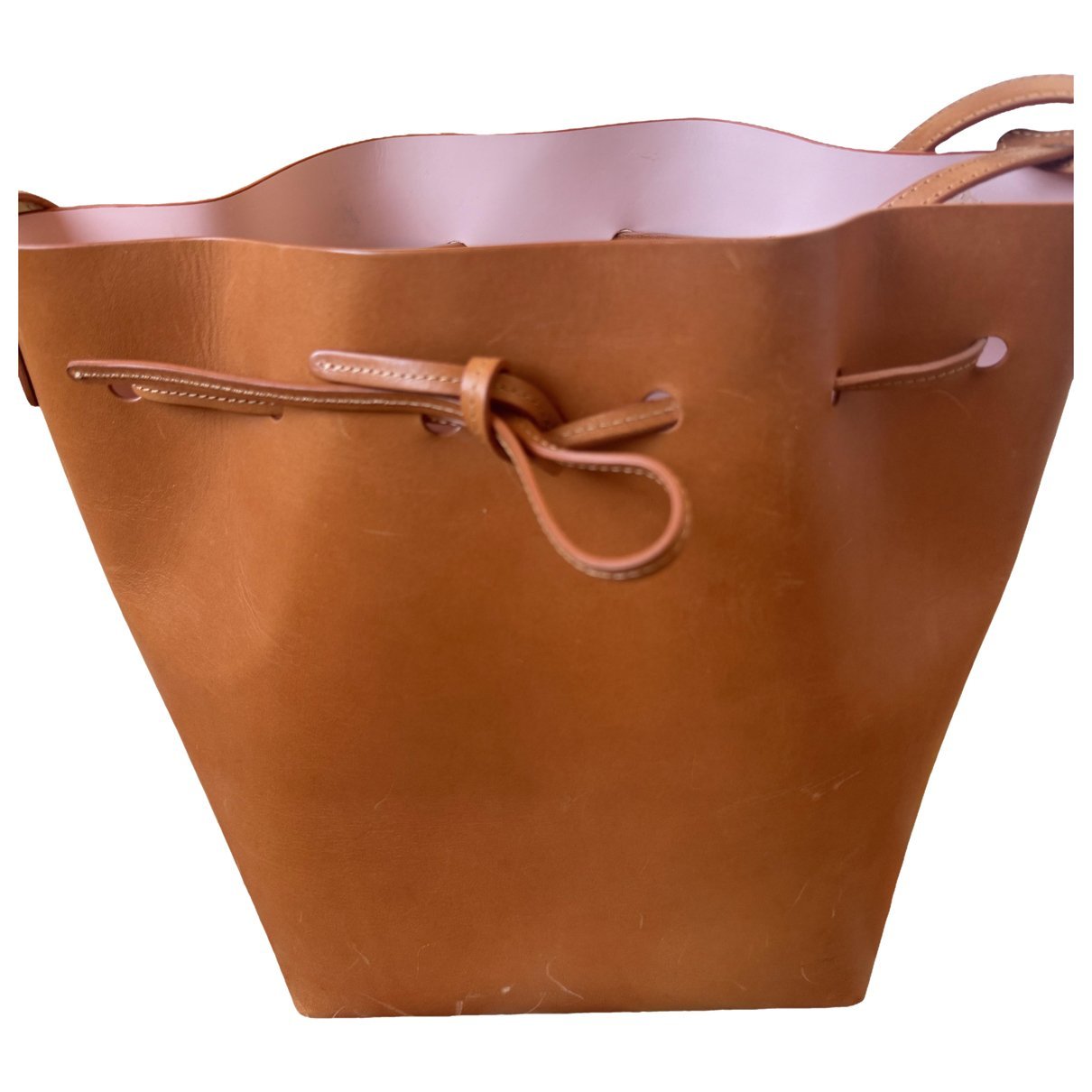 Bucket leather bag