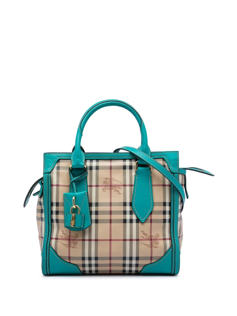 2000-2017 Small Haymarket Check Coated Canvas Honeywood Tote satchel