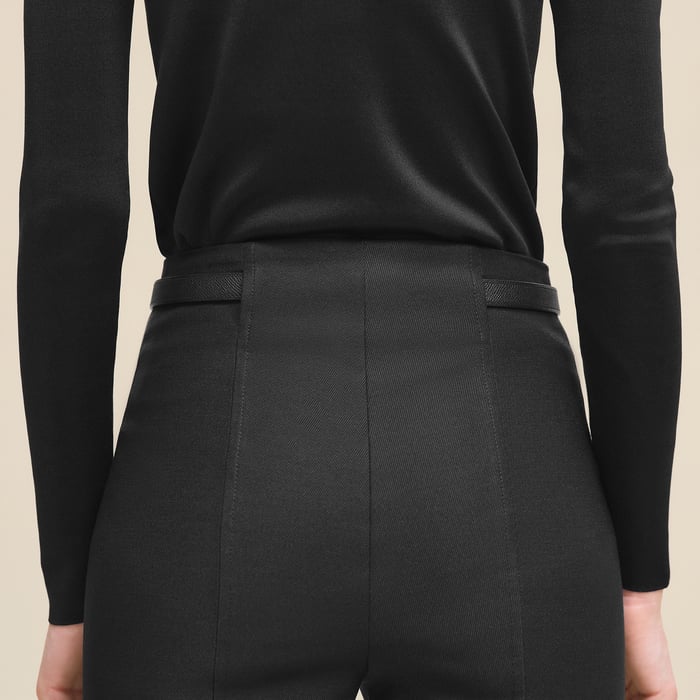 Noir High-waisted Pants