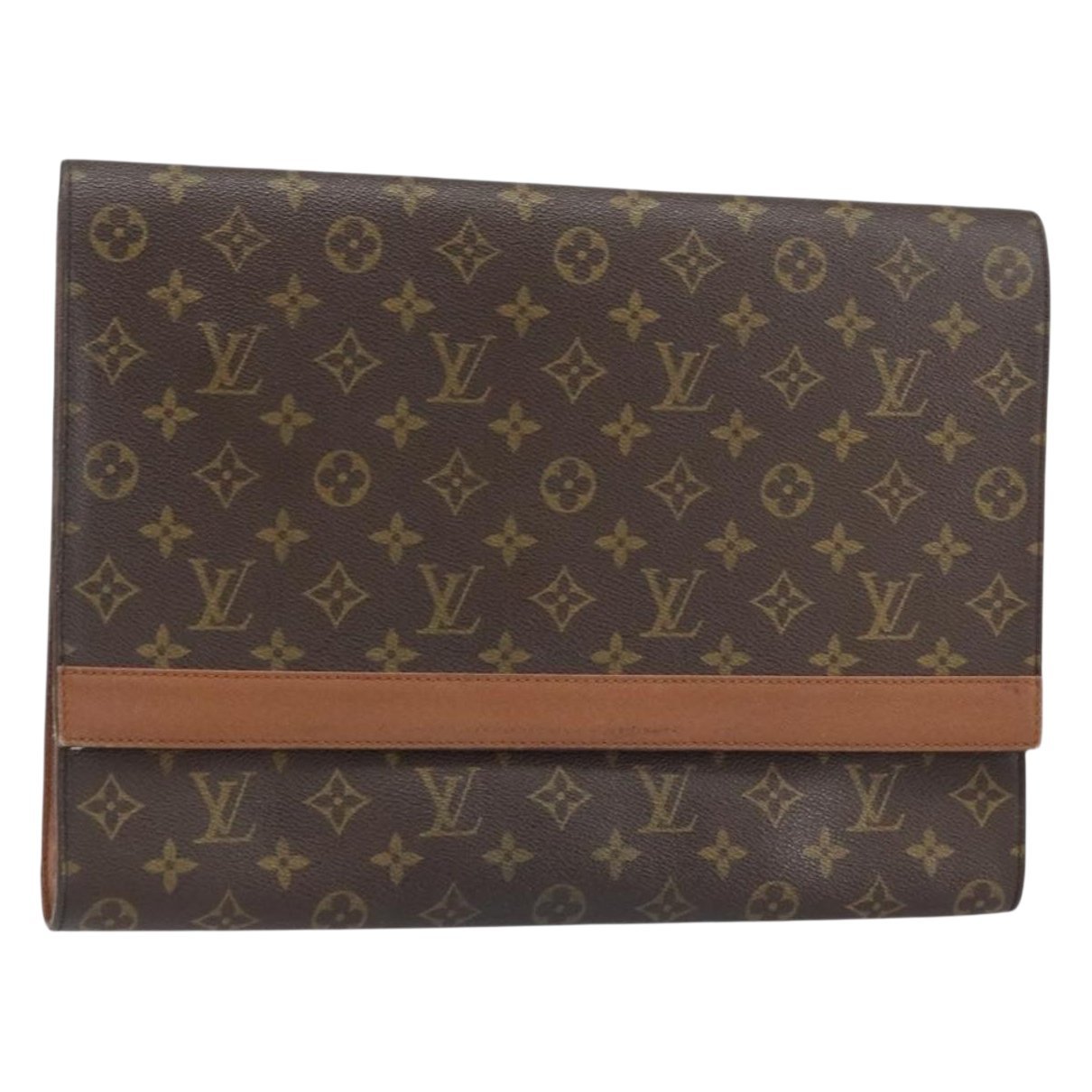 Leather clutch bag
