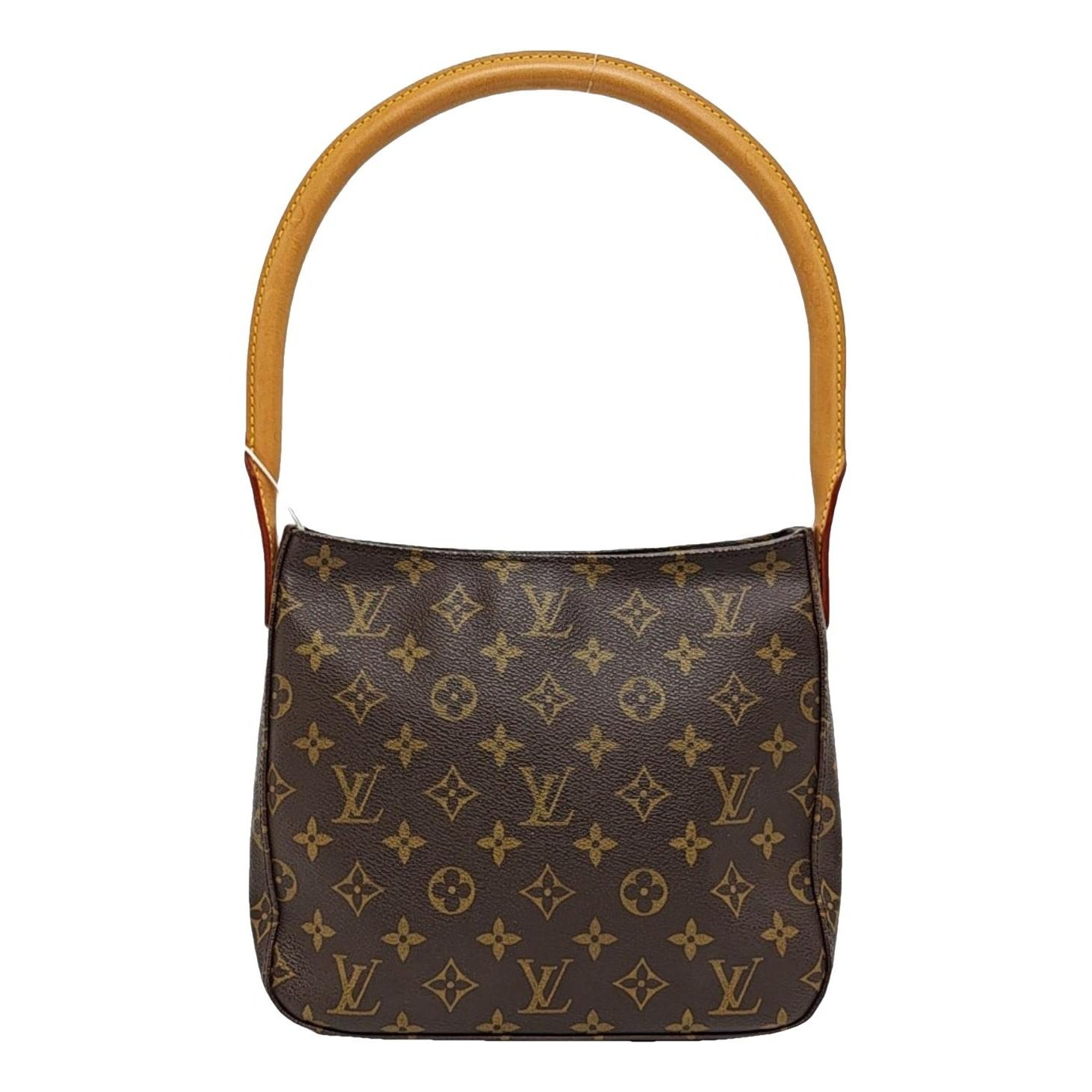 Looping leather handbag