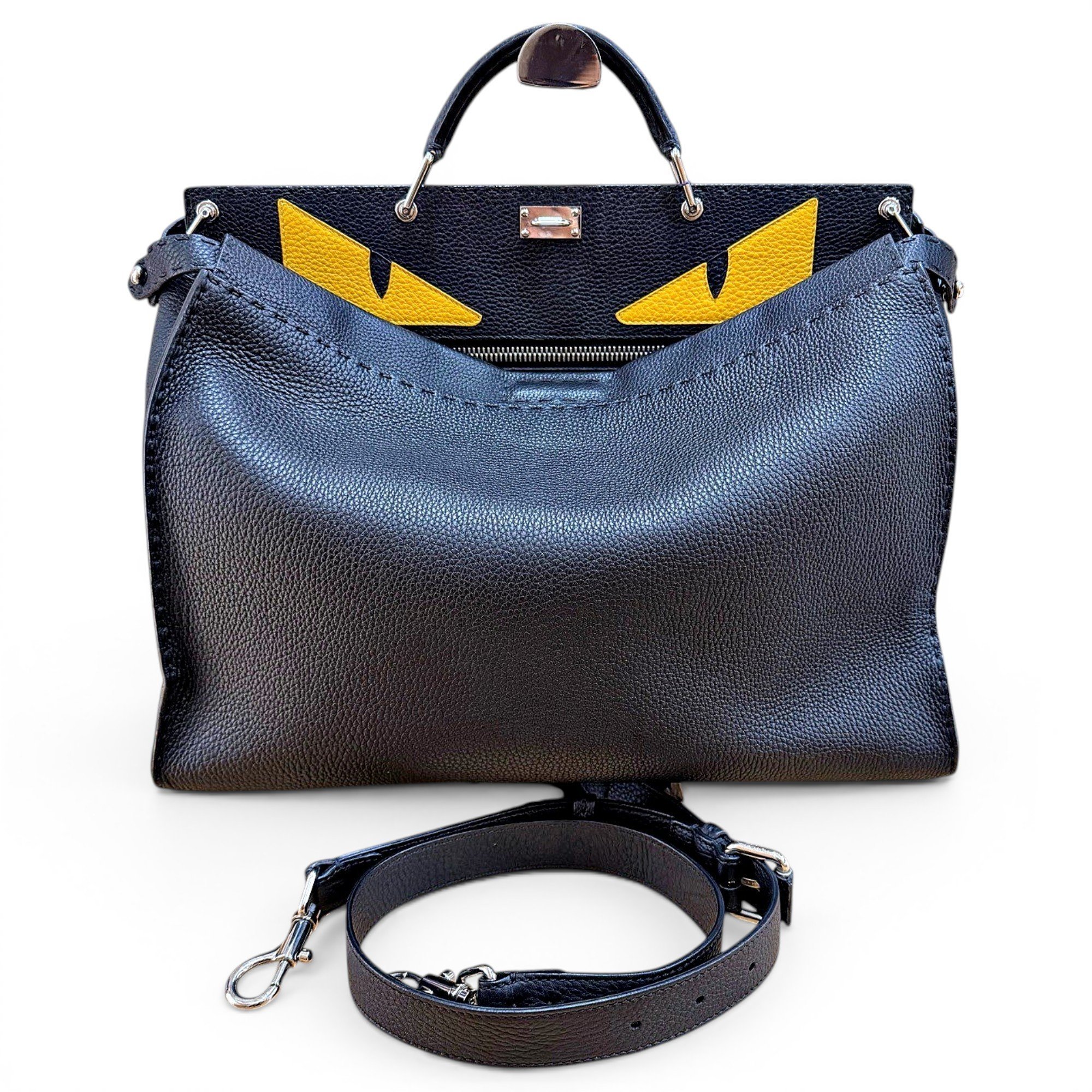 Peekaboo leather handbag