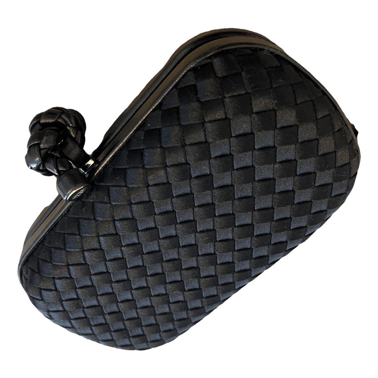 Pochette Knot silk clutch bag