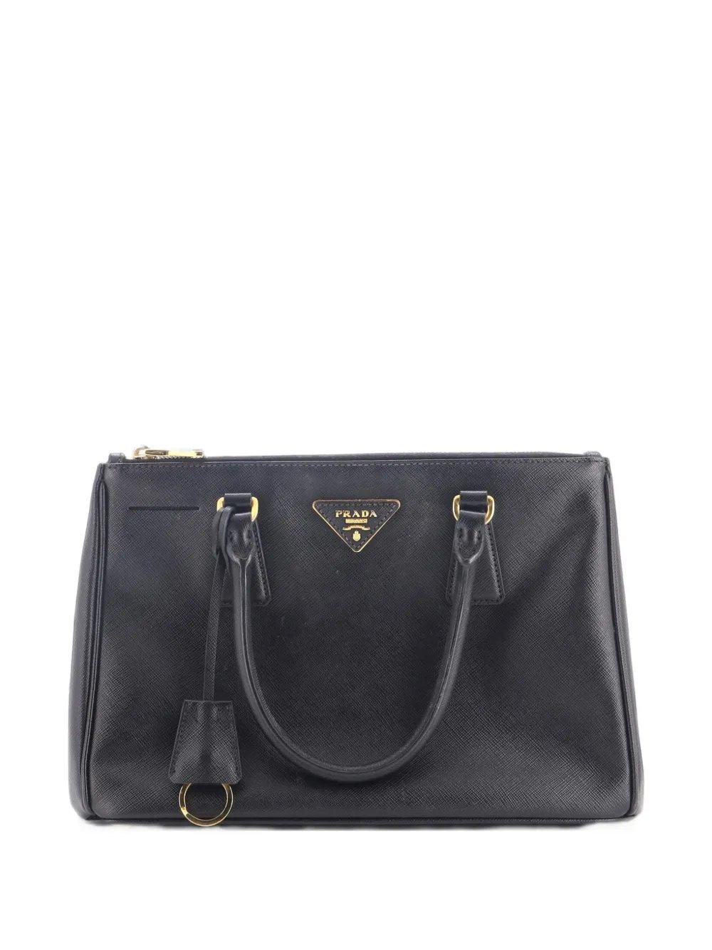 Double Zip Lux Saffiano Leather Small tote bag
