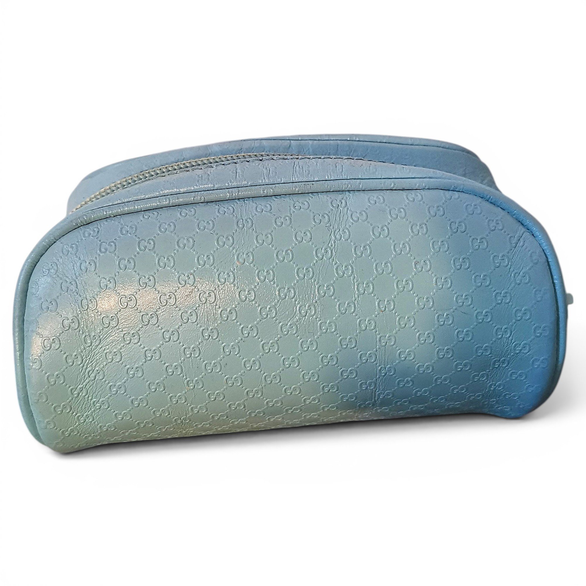Leather clutch bag