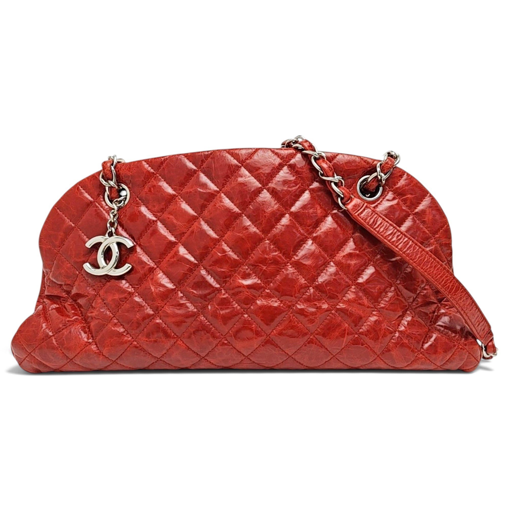 Mademoiselle patent leather handbag