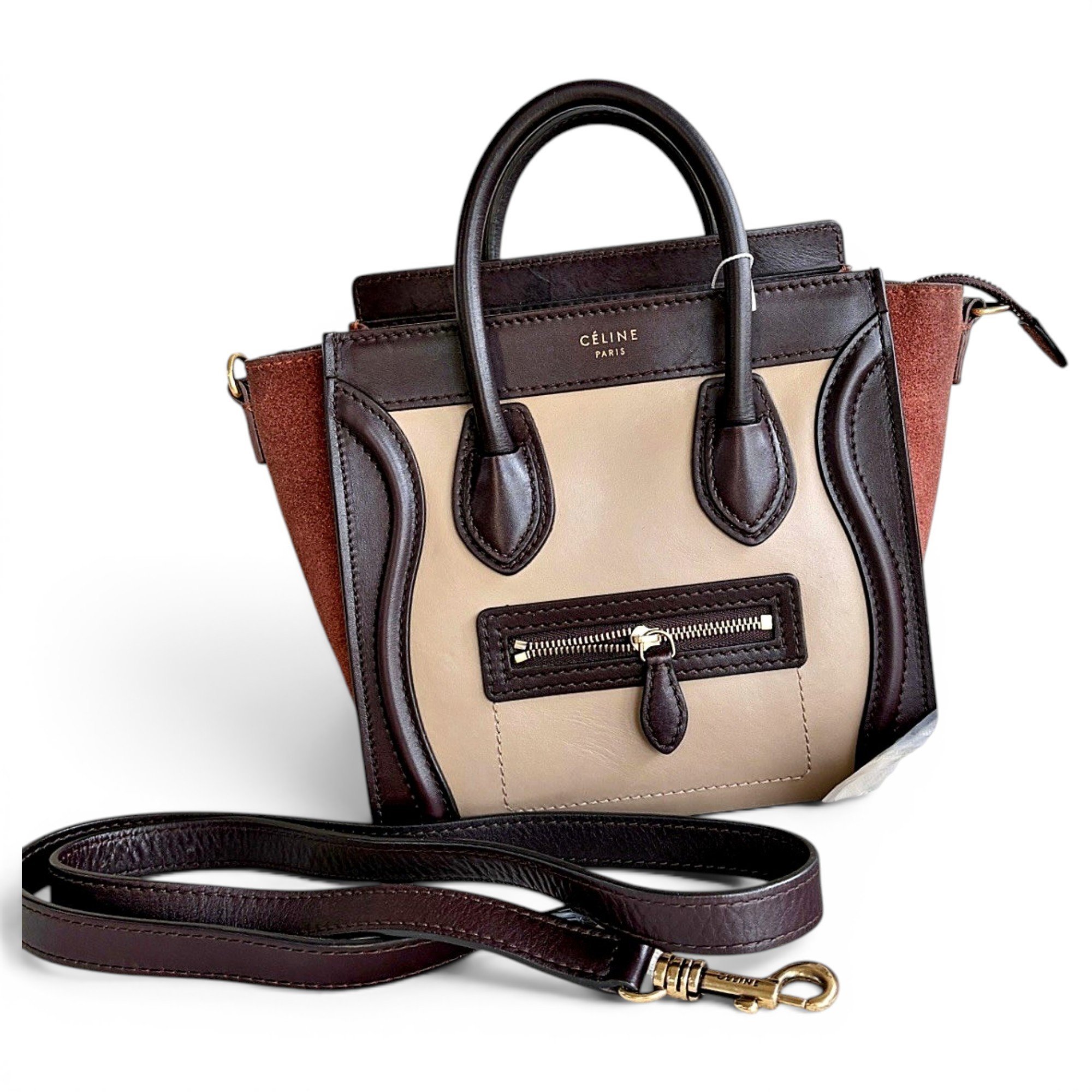 Luggage leather handbag