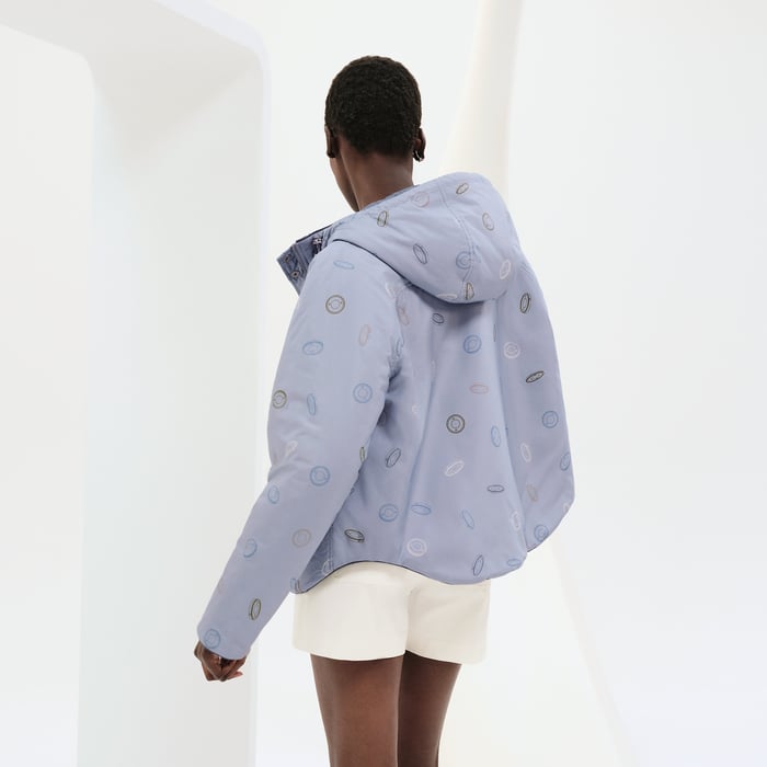Bleu Grignon "Clou De Selle Semis" Reversible Quilted Jacket
