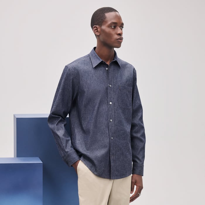Indigo Straight Cut Shirt