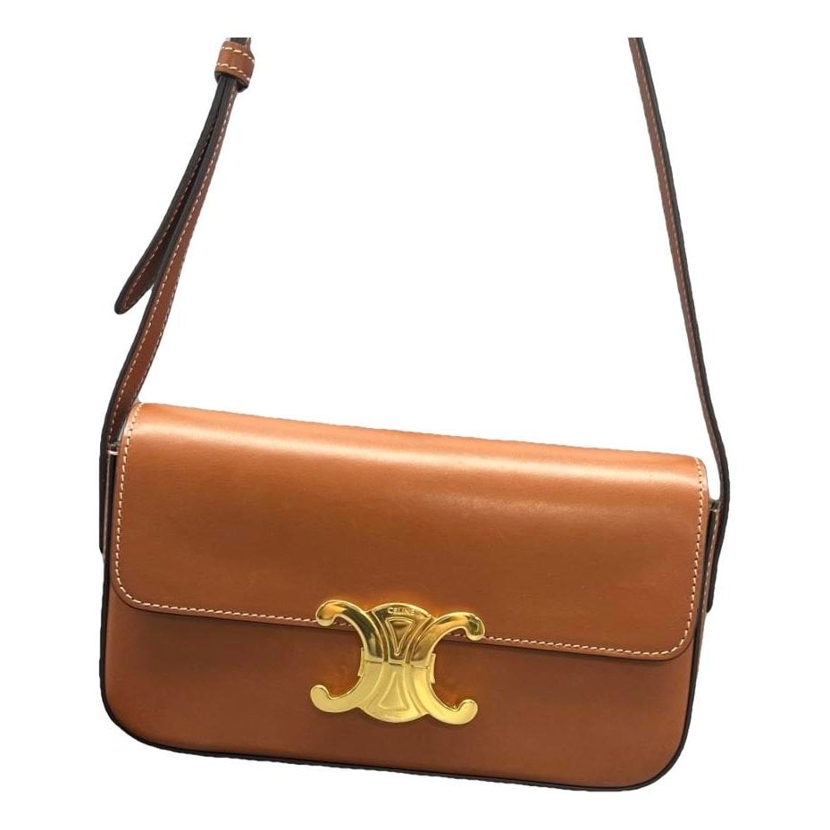 Triomphe Long leather handbag