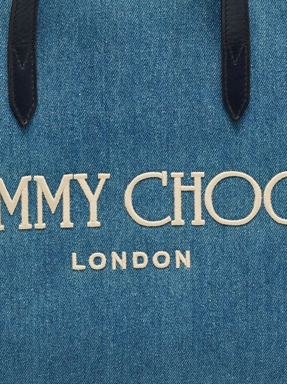 Jimmy Choo logo-detail leather tote bag