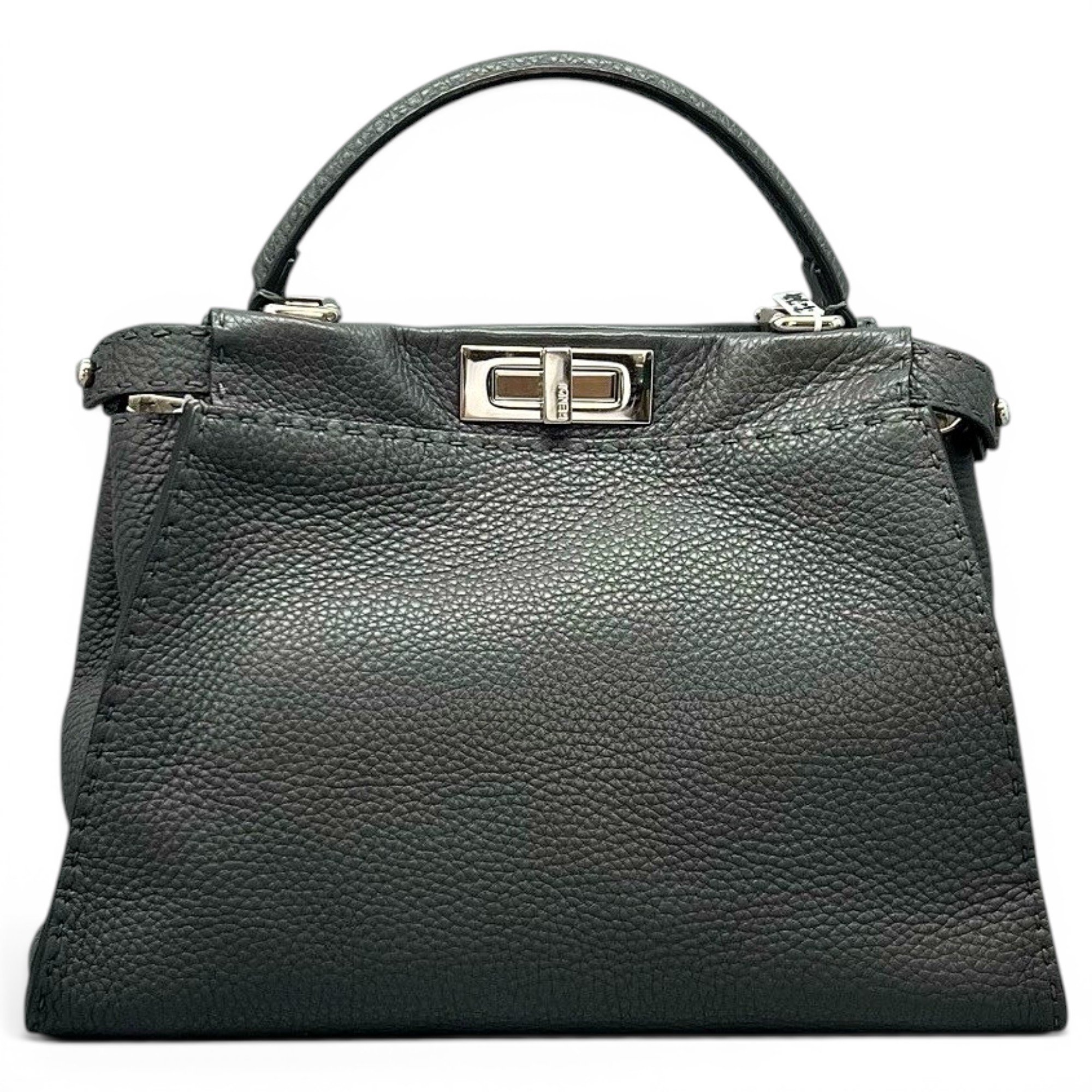 Peekaboo leather handbag