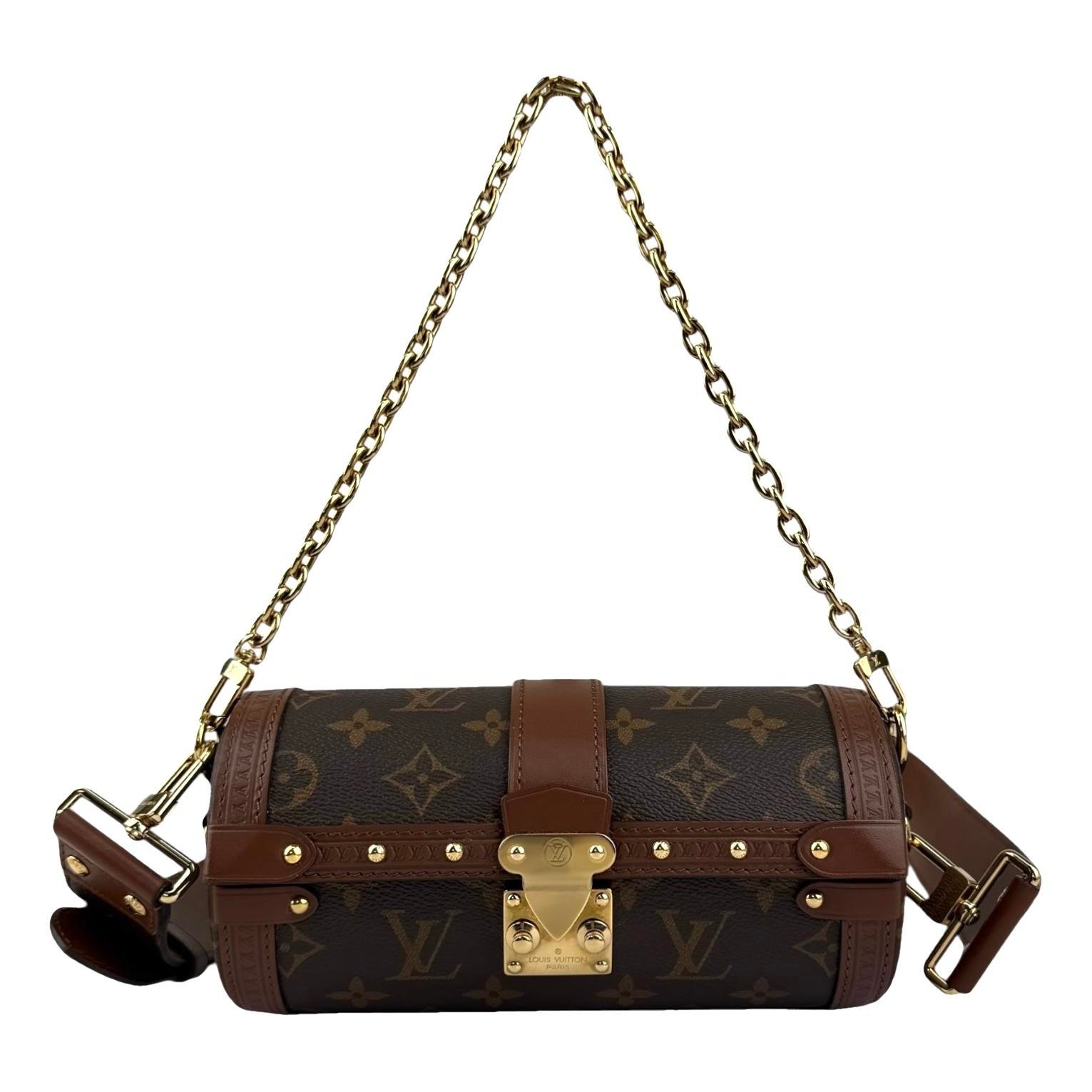 Papillon Trunk leather handbag