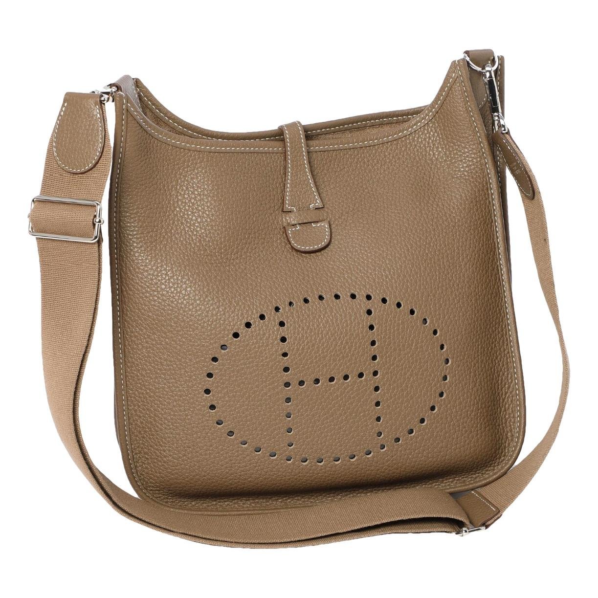 Hermes Evelyne Handbag White