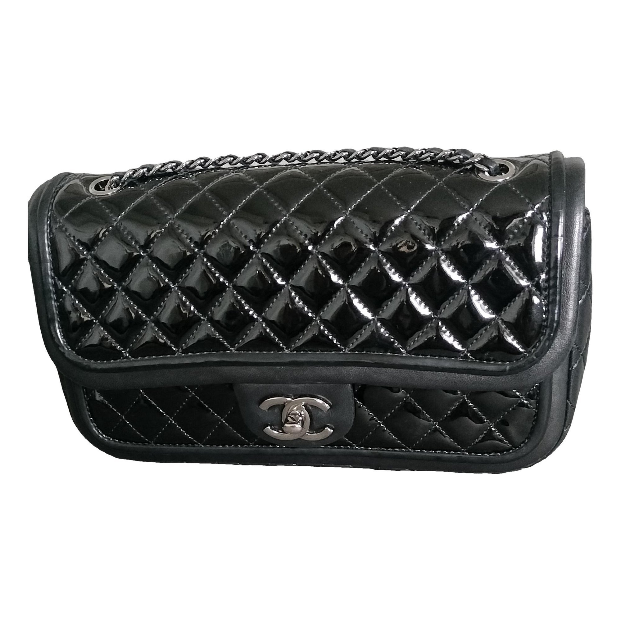 Patent leather crossbody bag