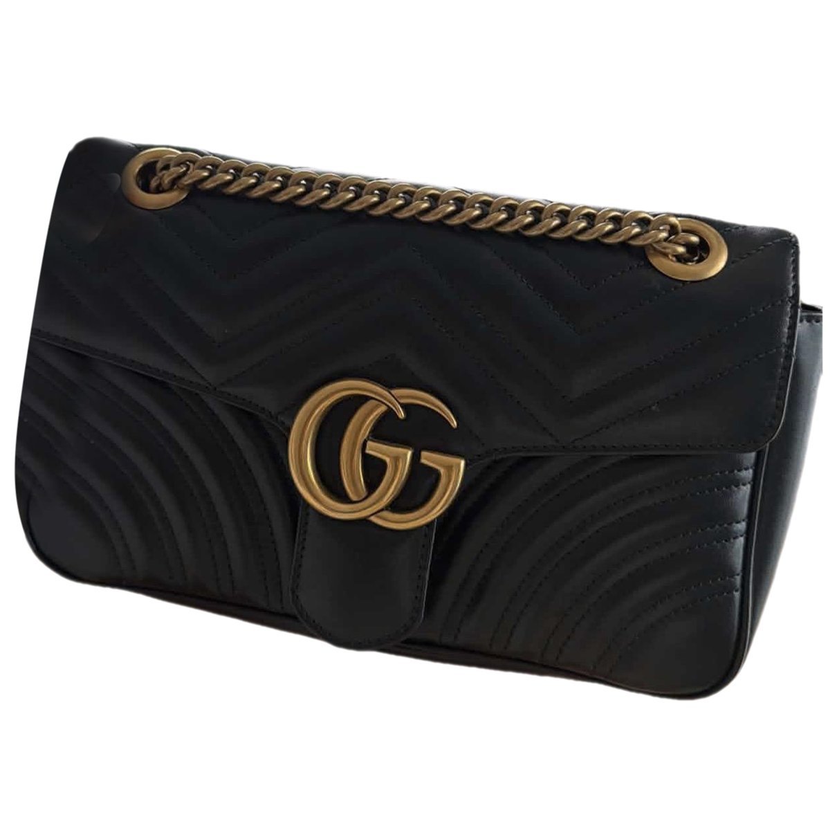 GG Marmont Flap leather crossbody bag