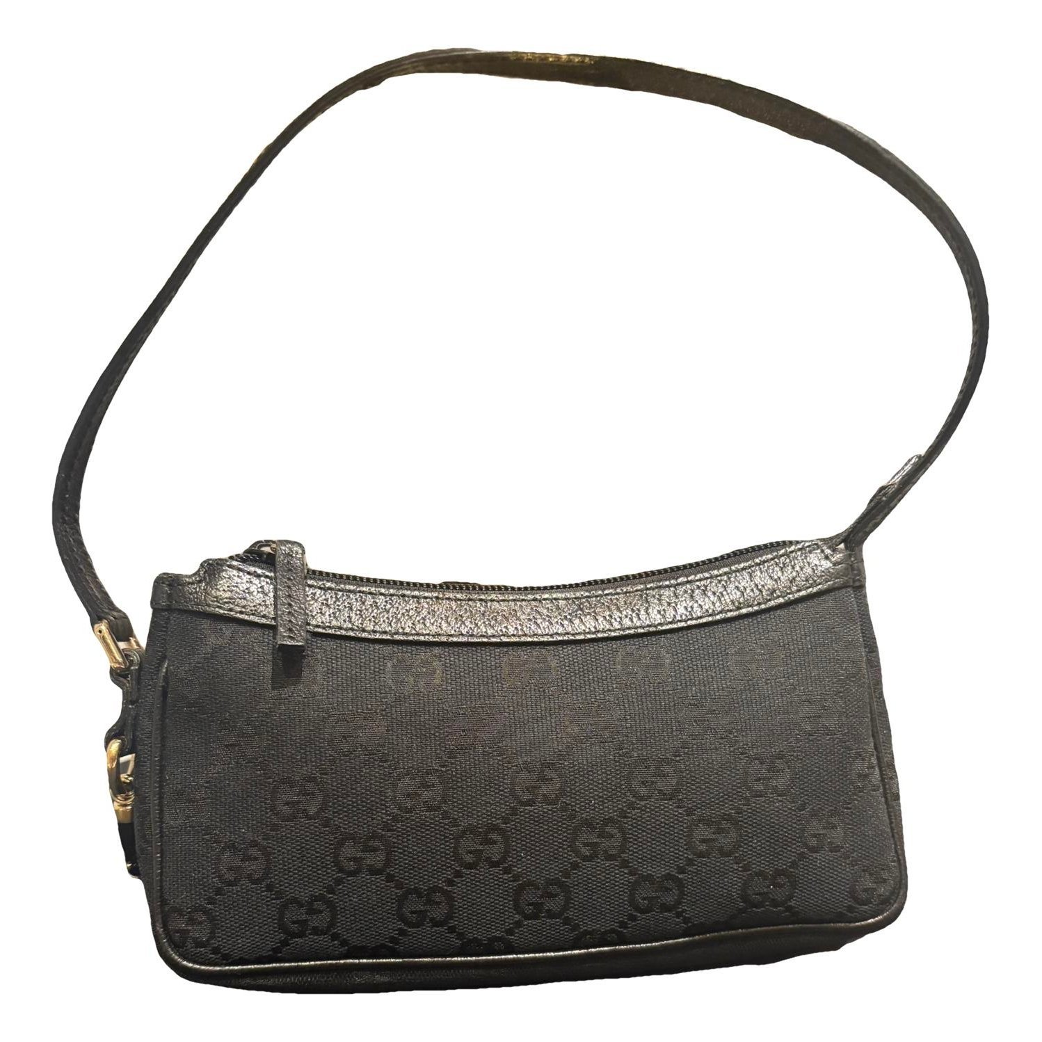 Leather clutch bag