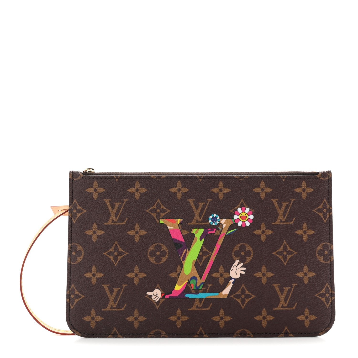 Louis Vuitton Louis Vuitton LV X TM Monogram Flowers Neverfull Pochette