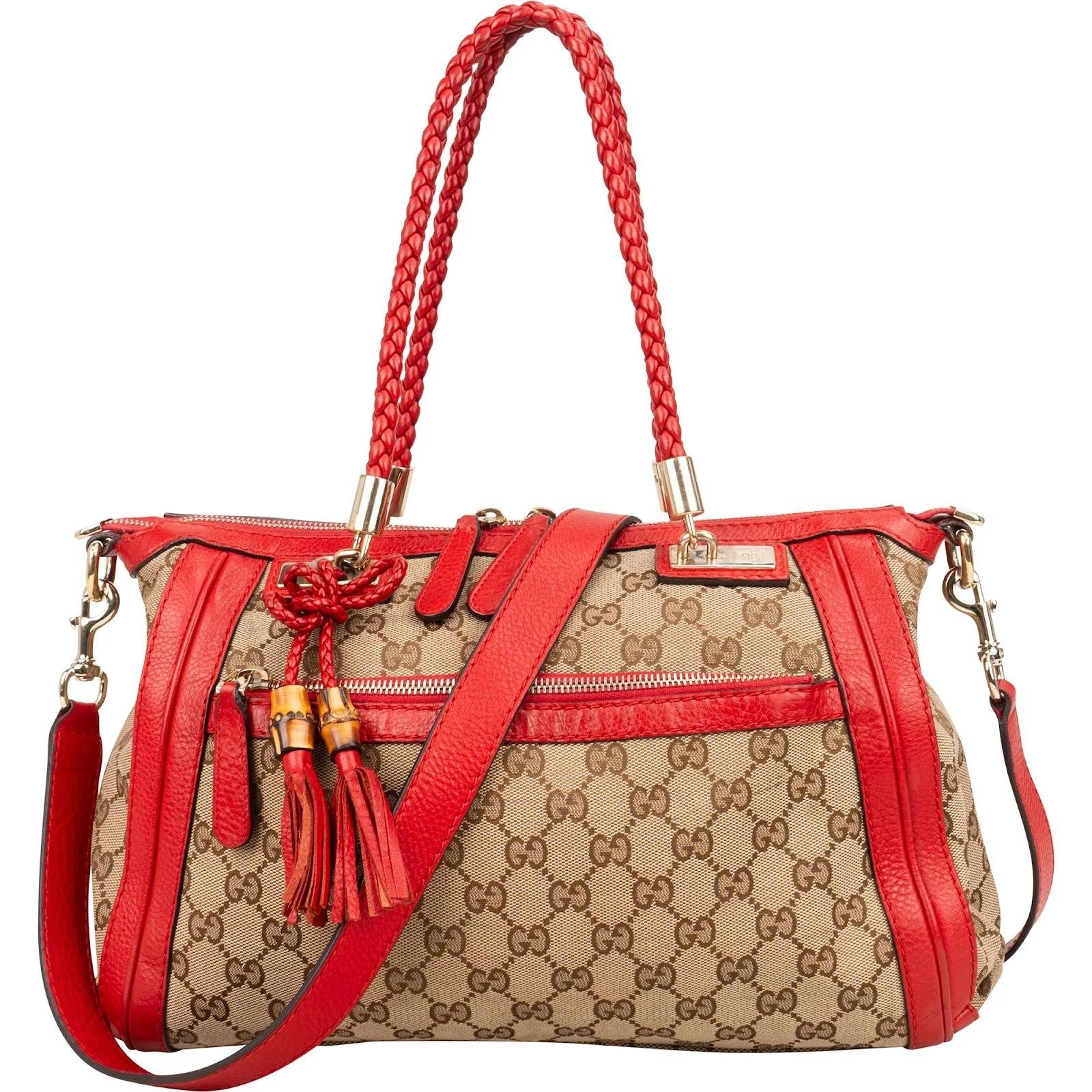 Bamboo leather handbag