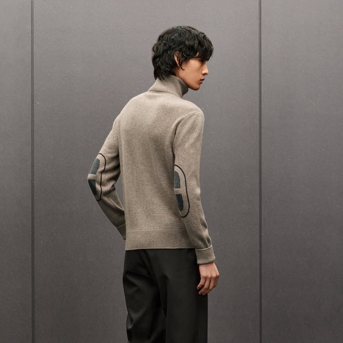 Vigoureux "Maillon Chaine d'Ancre" Zipped Cashmere Jacket