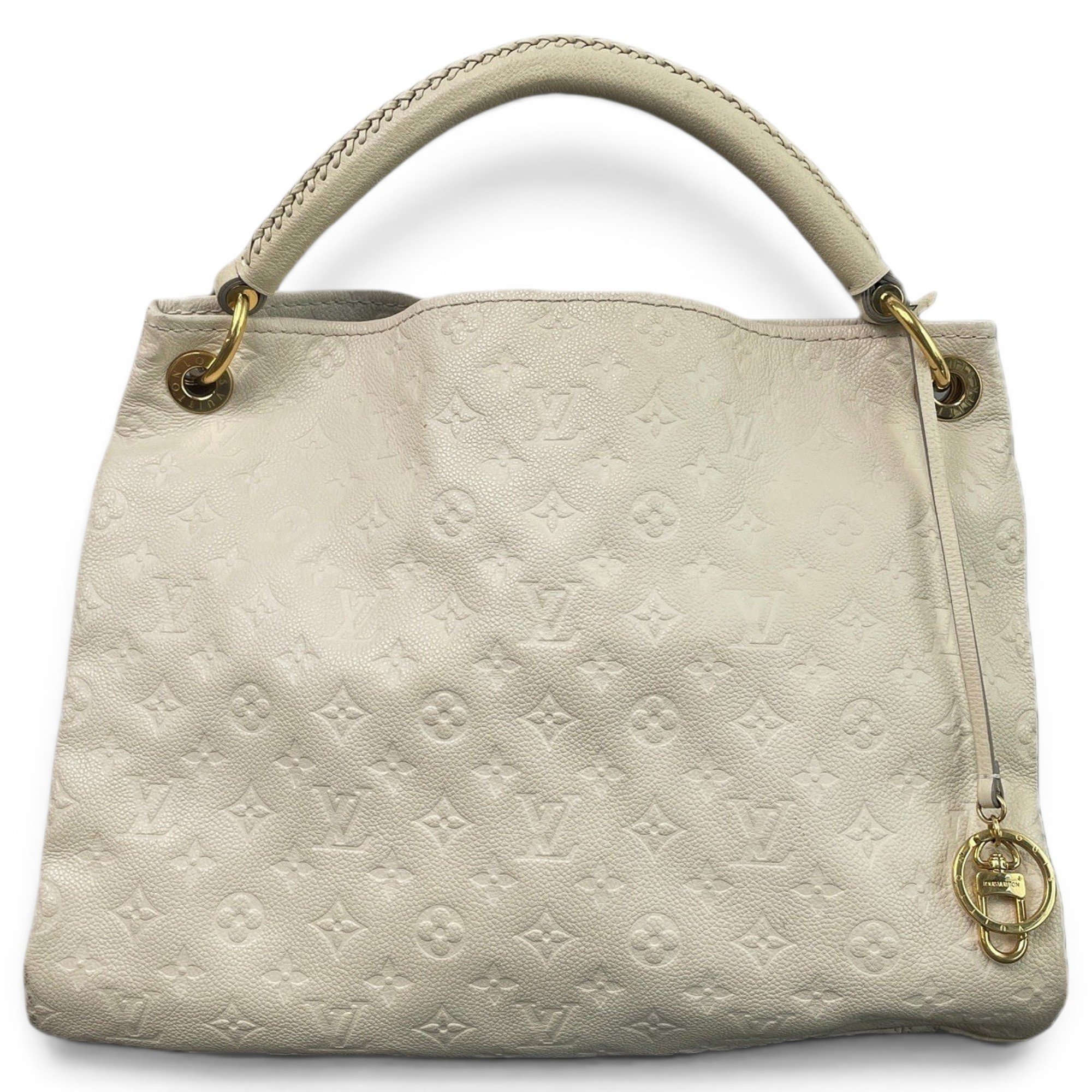 Artsy leather handbag