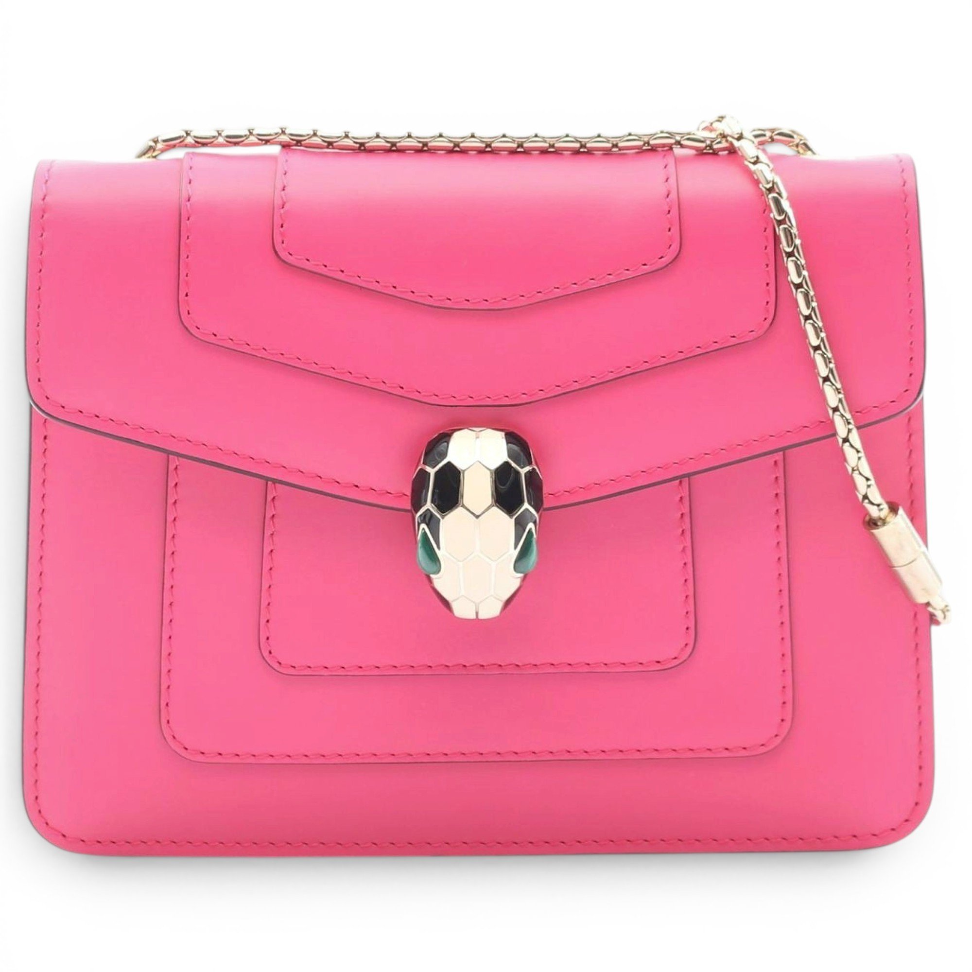 Serpenti leather handbag