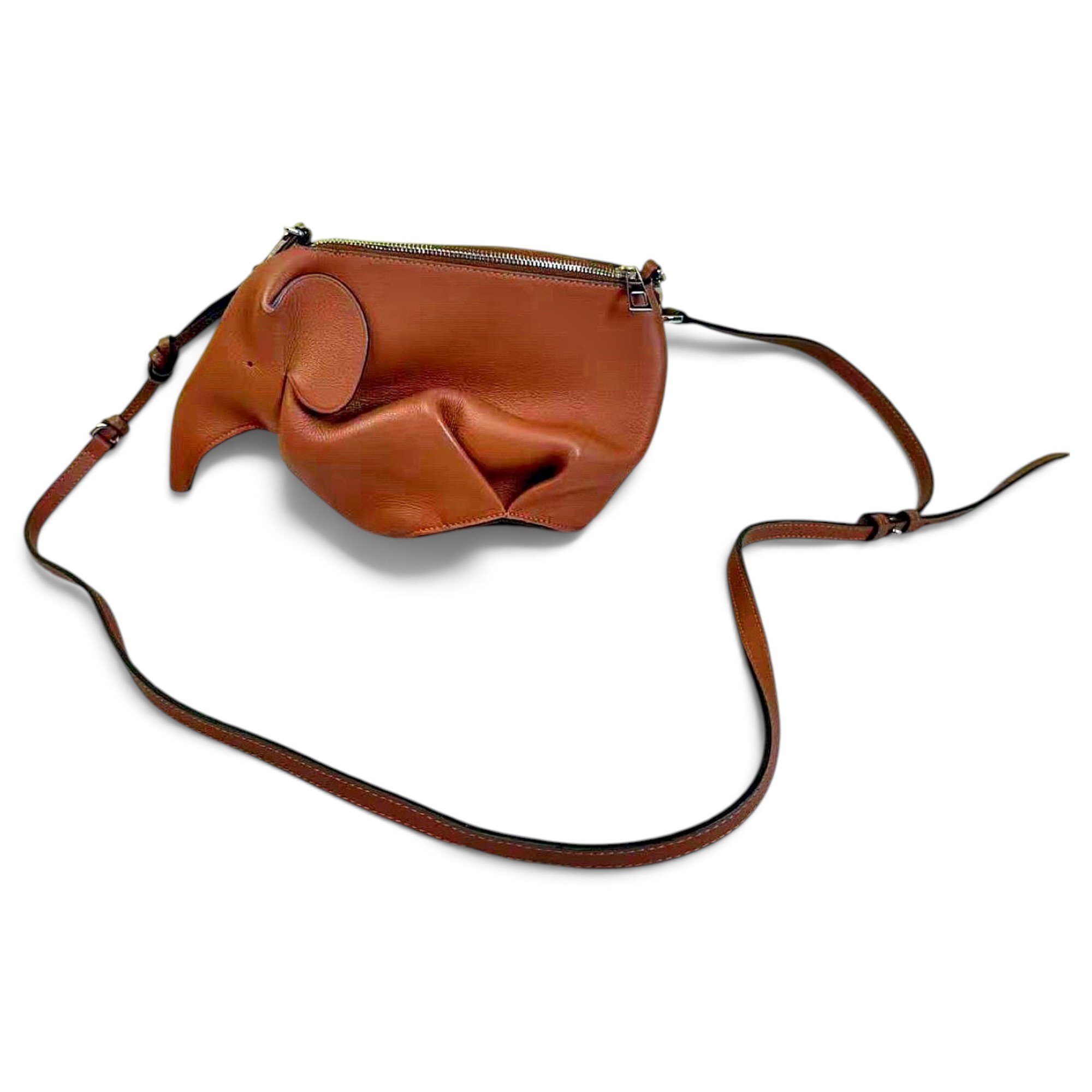 Animals leather crossbody bag