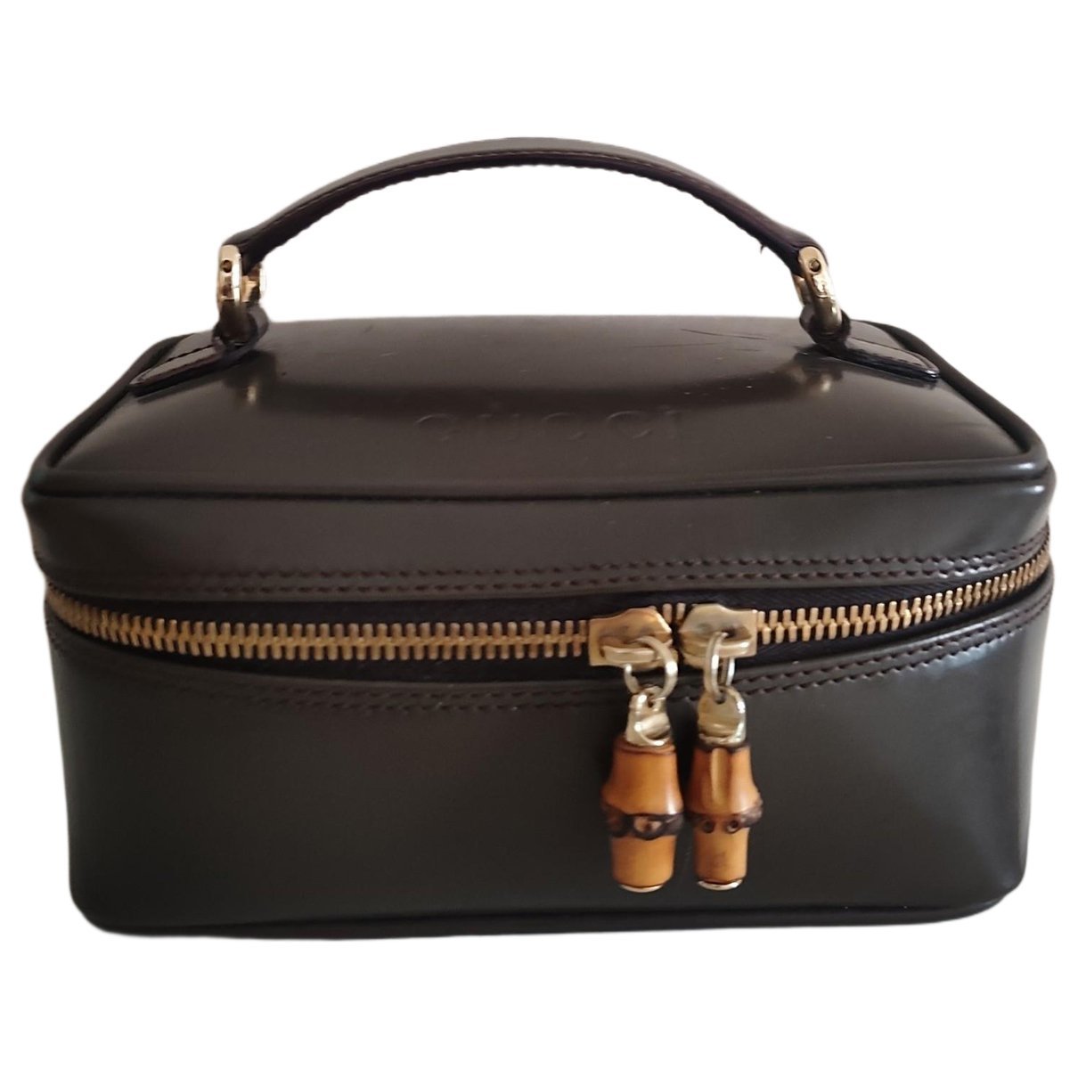 Leather vanity case