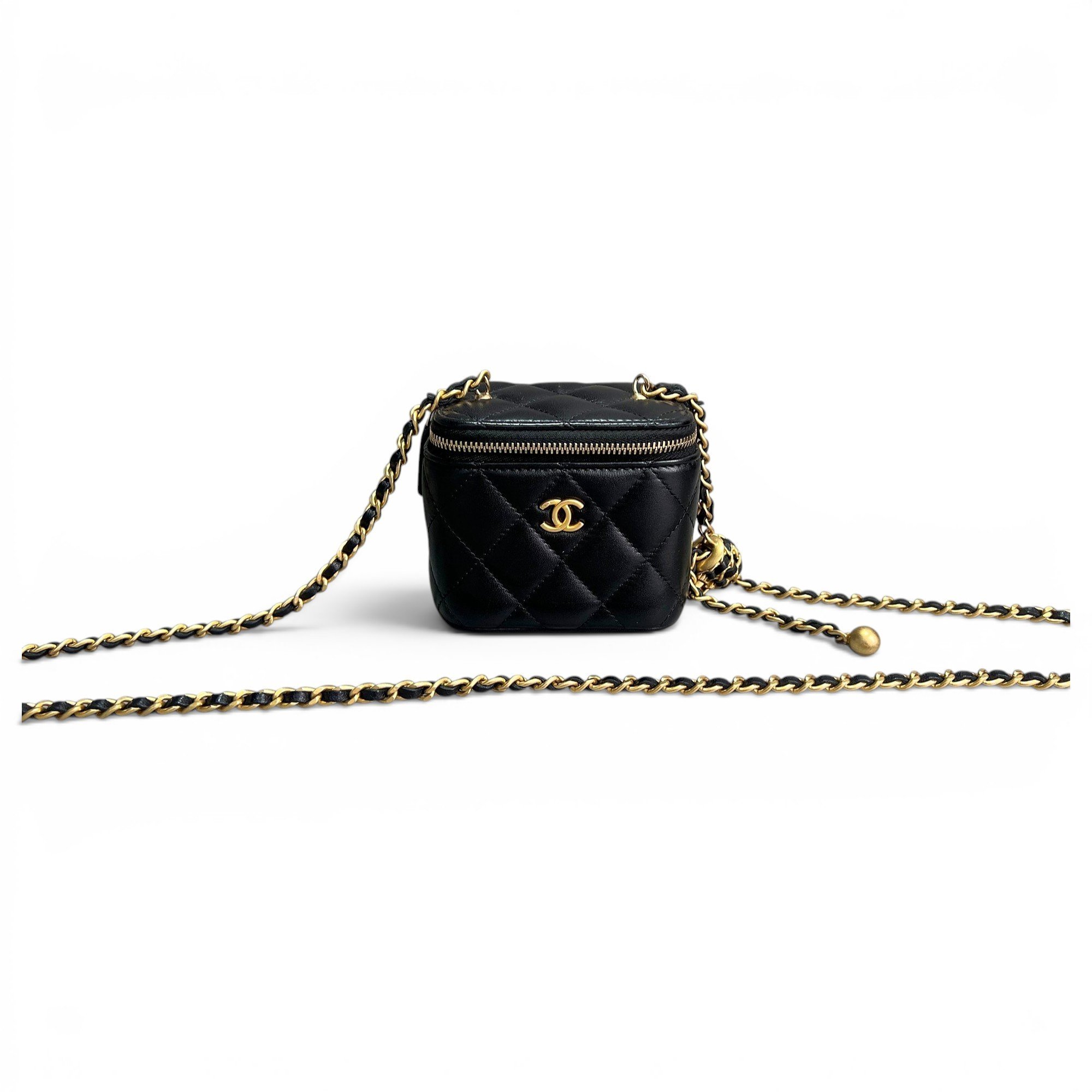 Trendy CC Vanity leather handbag
