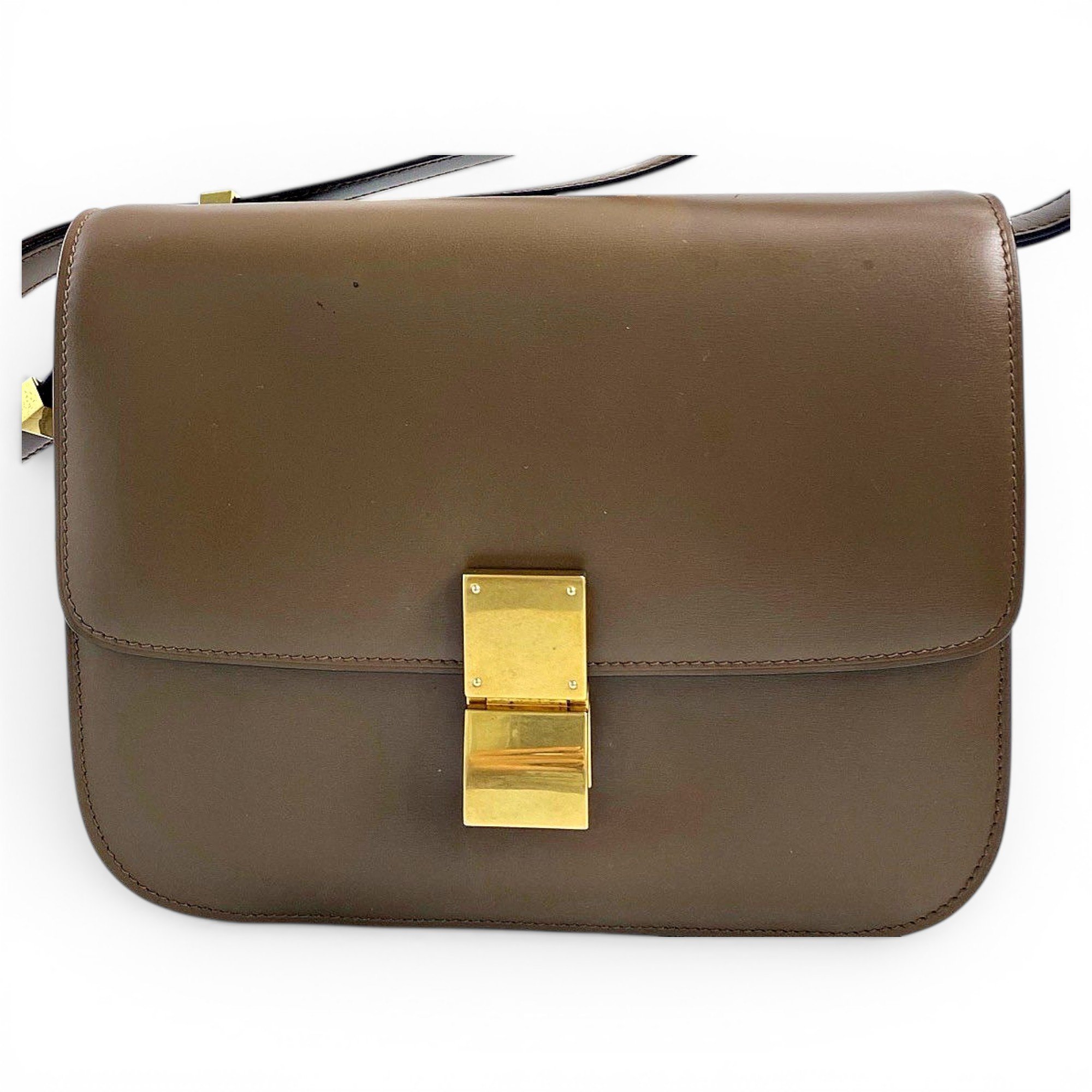 Classic leather crossbody bag