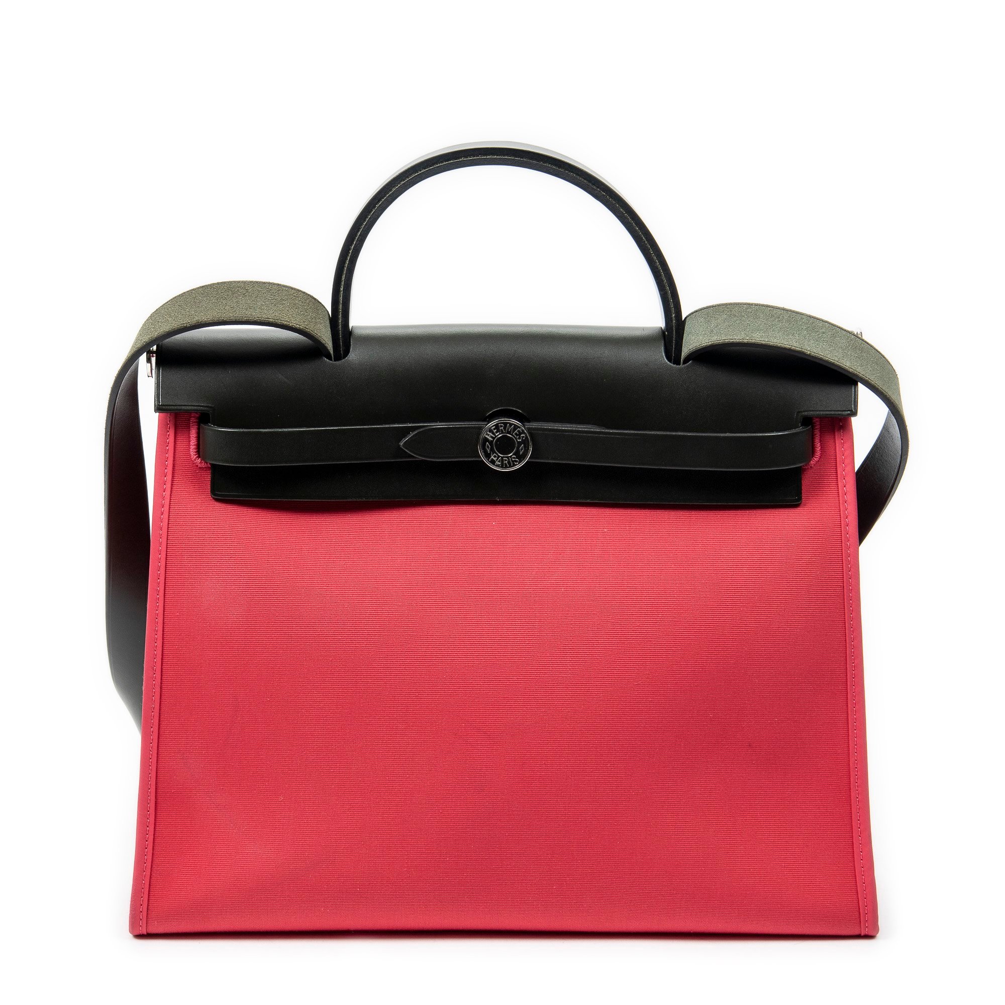 Hermes Herbag Handbag Toile Officier Canvas