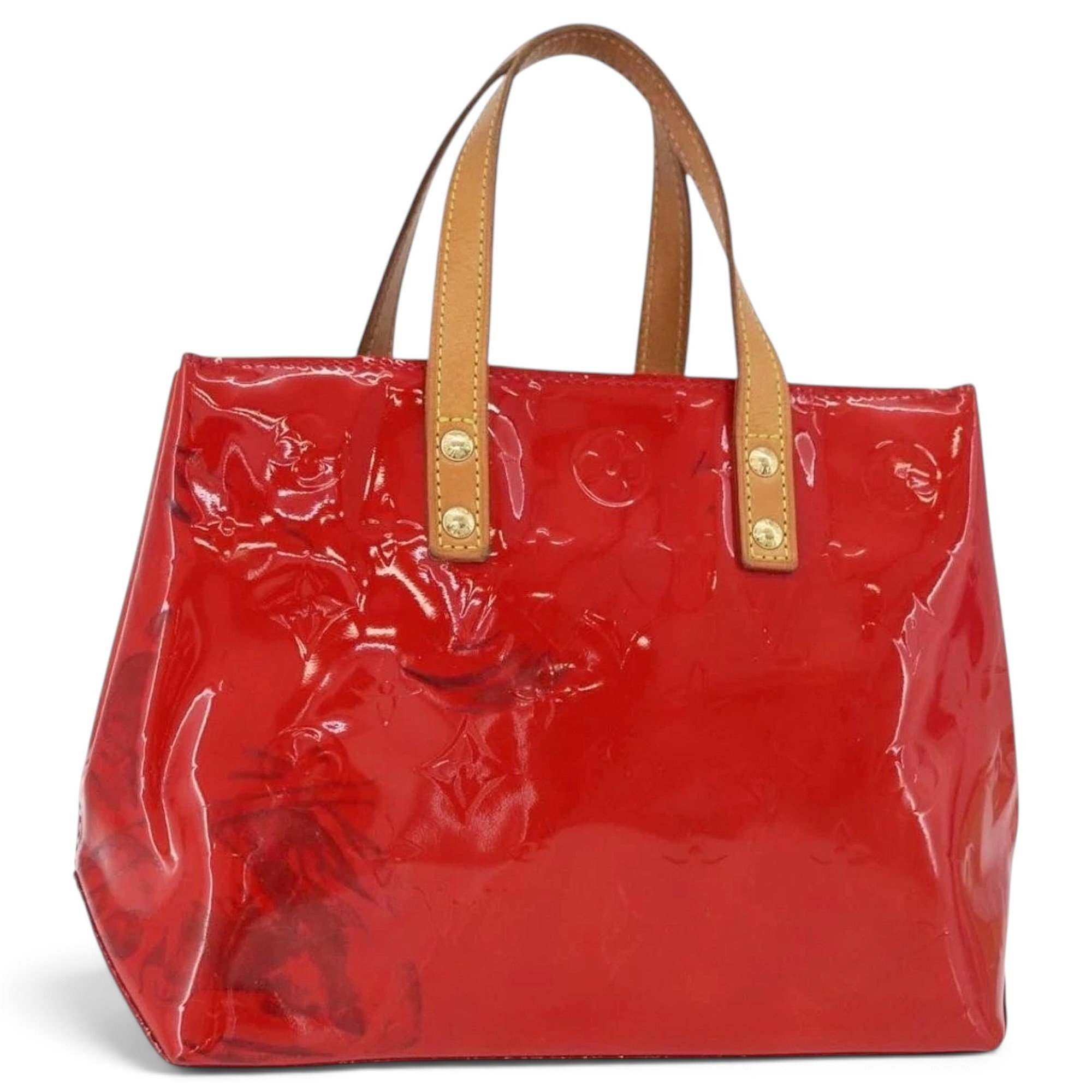 Patent leather handbag