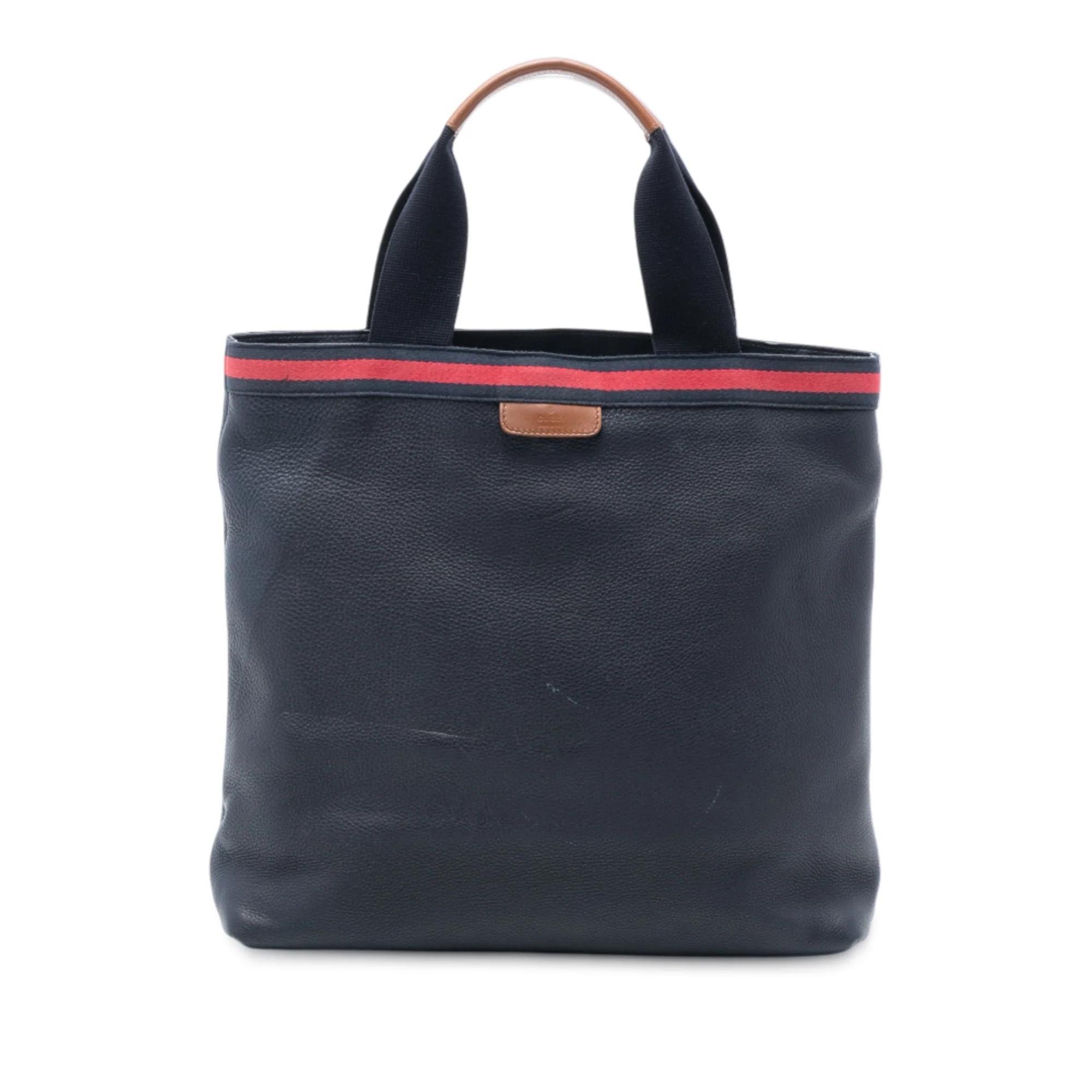 Leather tote