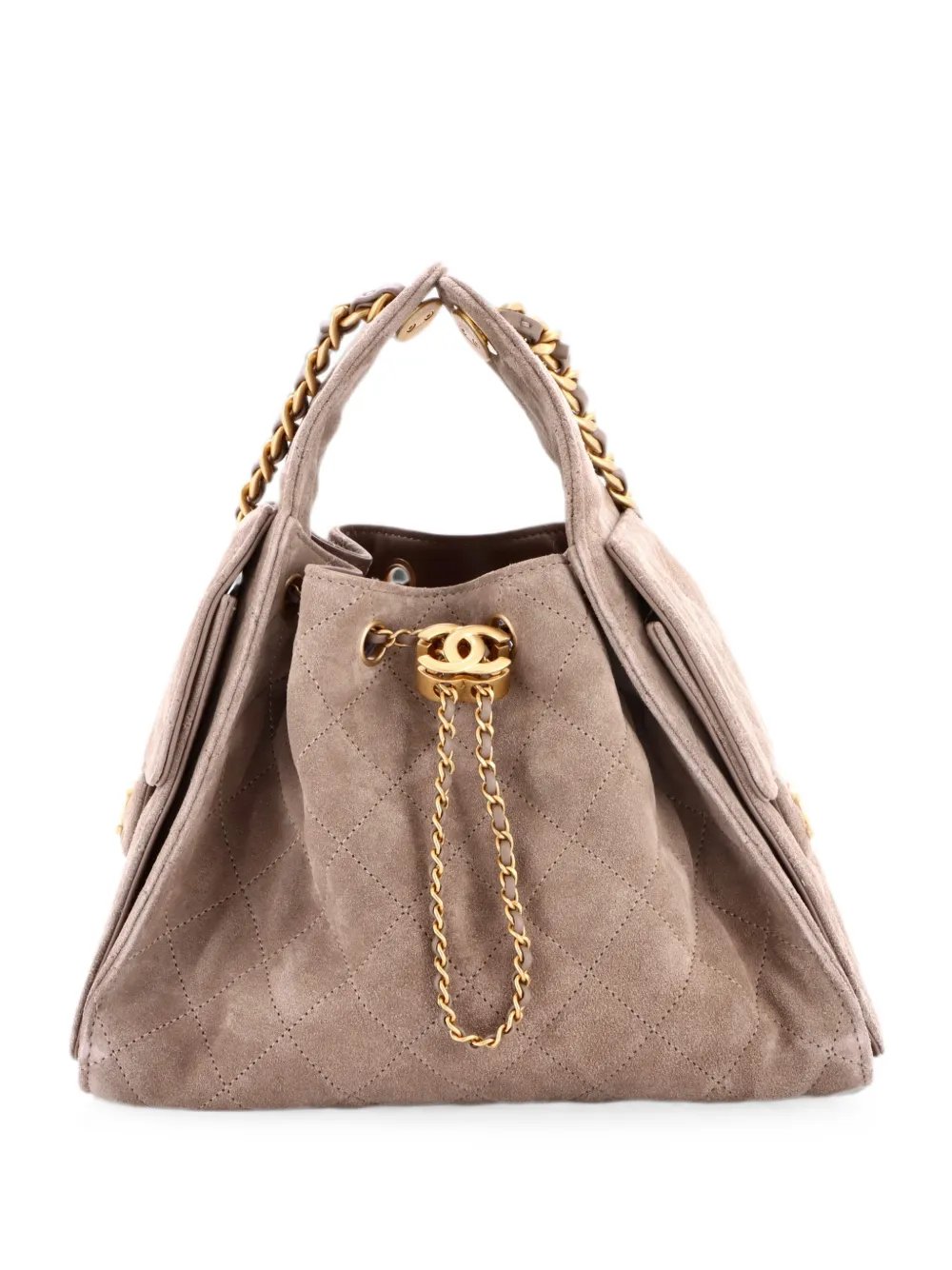 25 Quilted Suede Small hobo bag