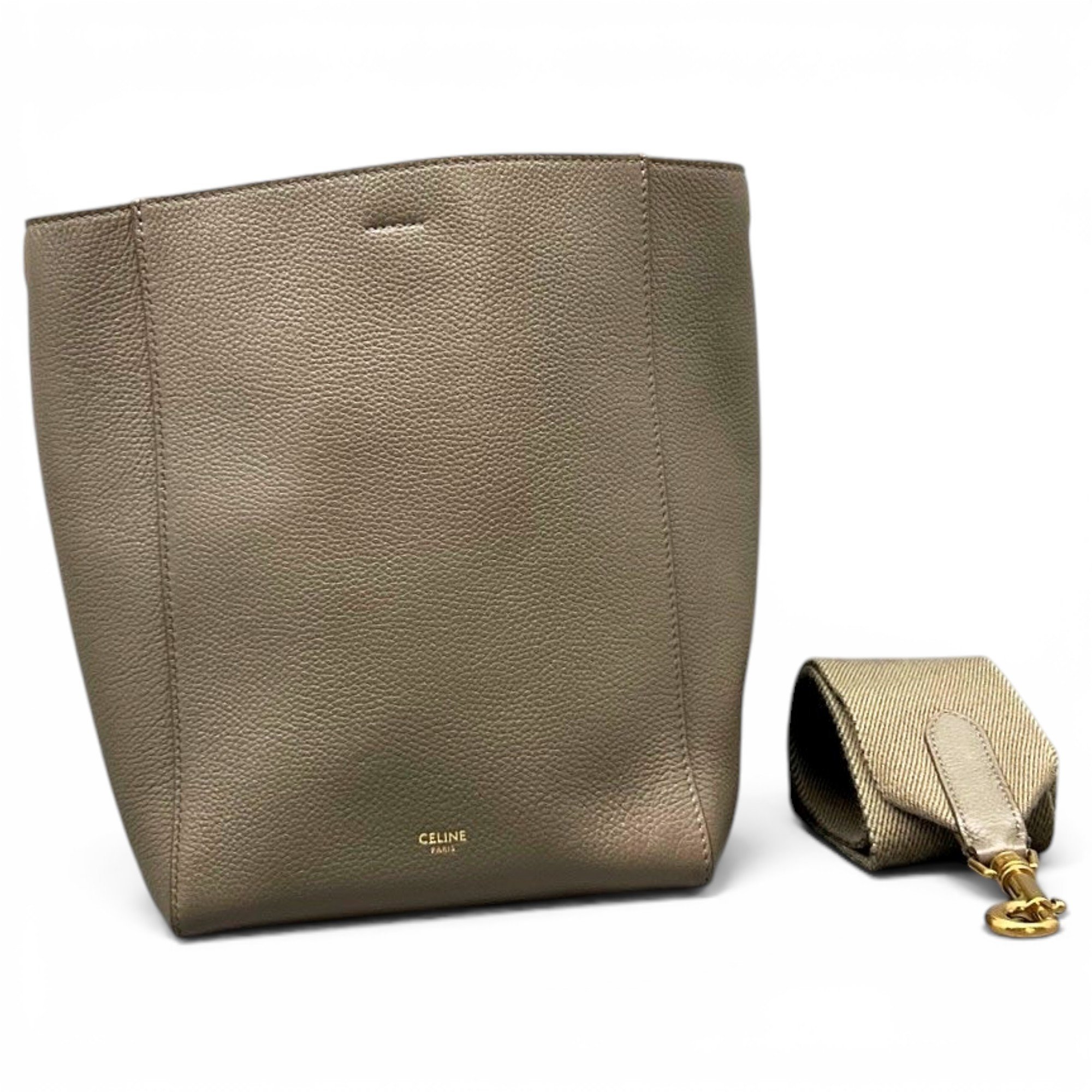 Seau Sangle leather handbag