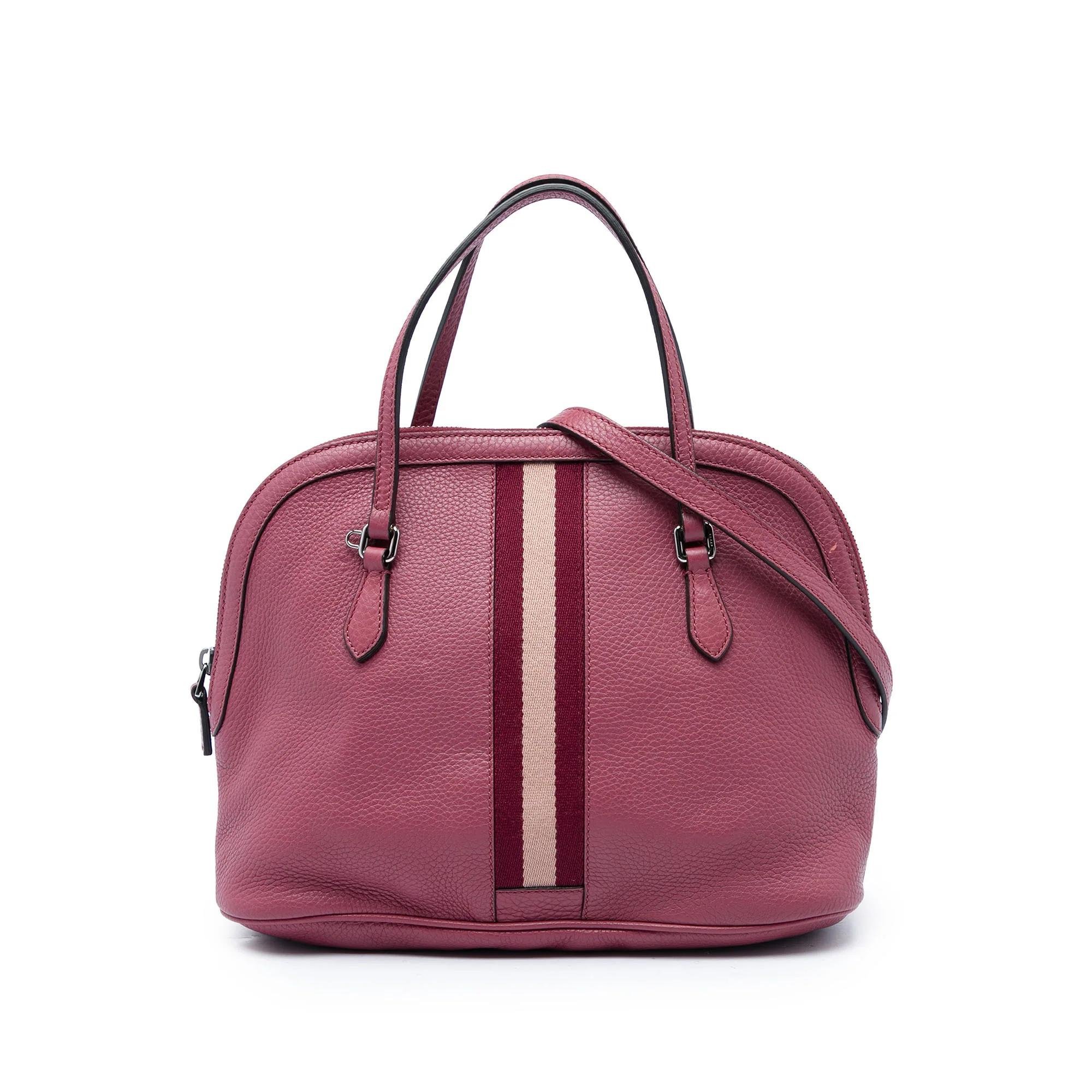 Dôme leather satchel