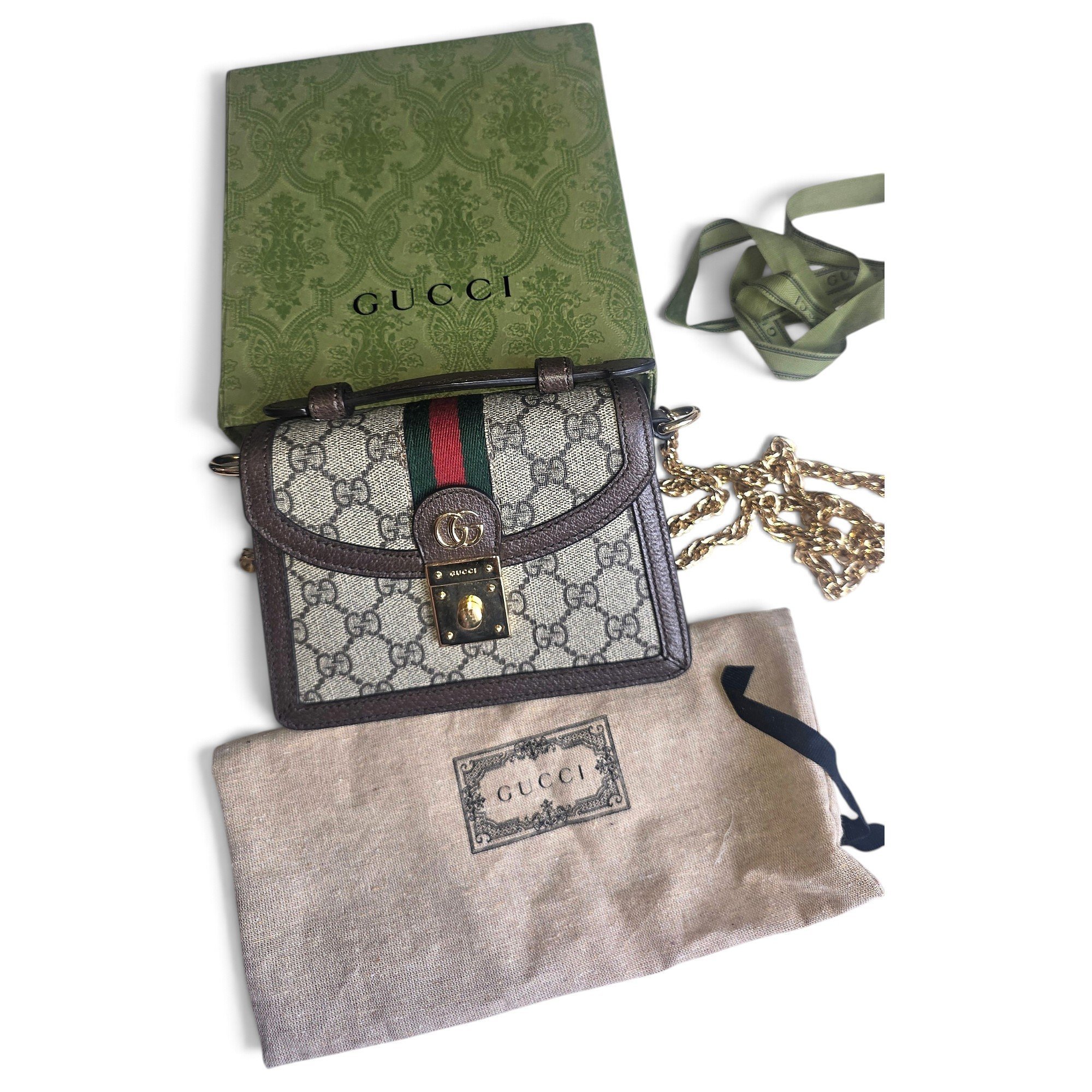 Ophidia GG leather handbag