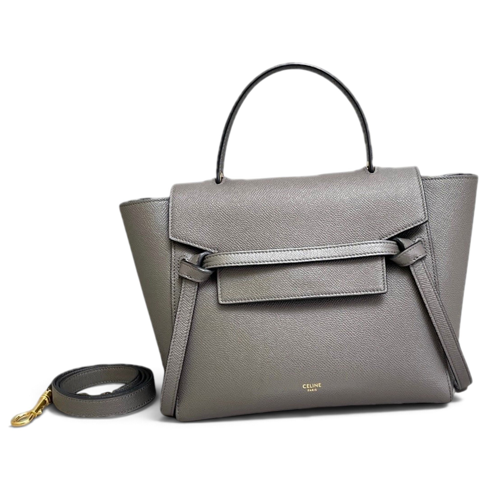Belt leather handbag