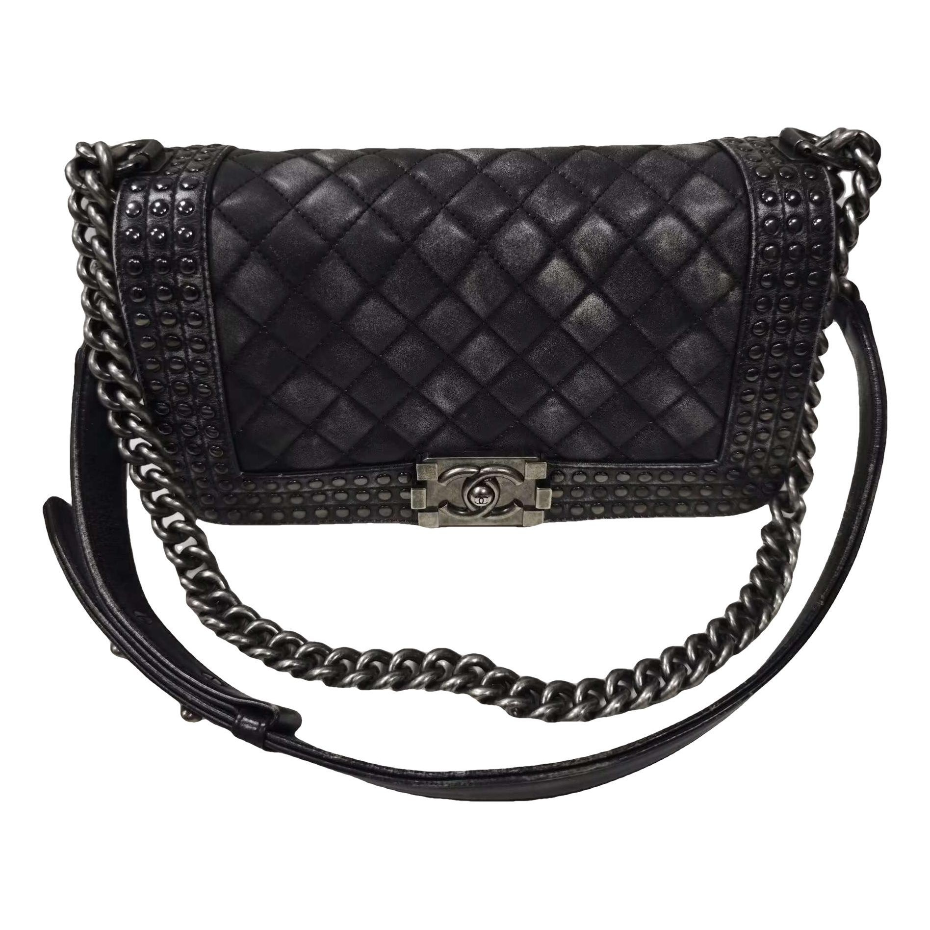 Boy leather crossbody bag