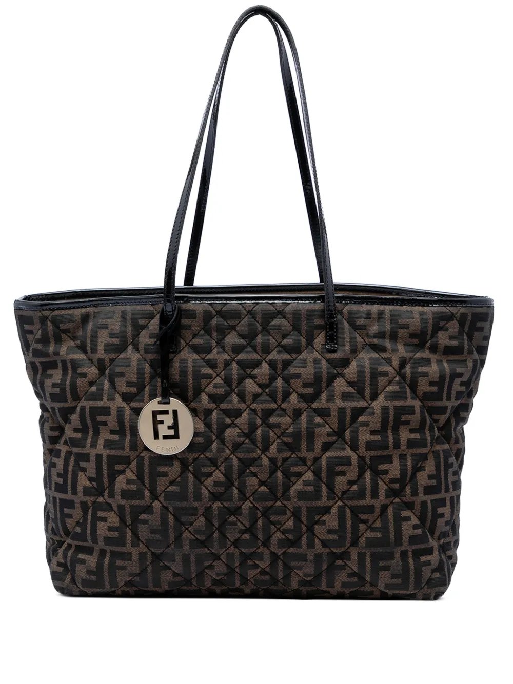 2000-2010 Medium Quilted Zucca Canvas Roll tote bag