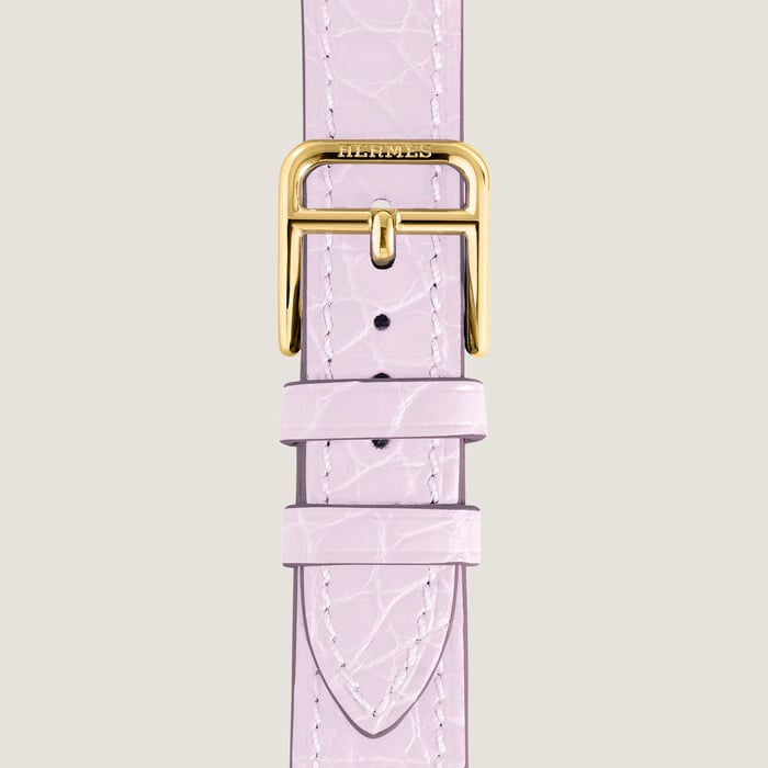 Mauve Pâle Heure H Small Model 25 MM Single Tour Watch Strap