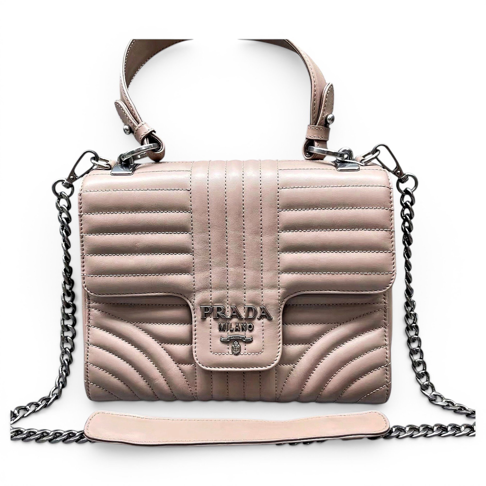 Diagramme leather handbag