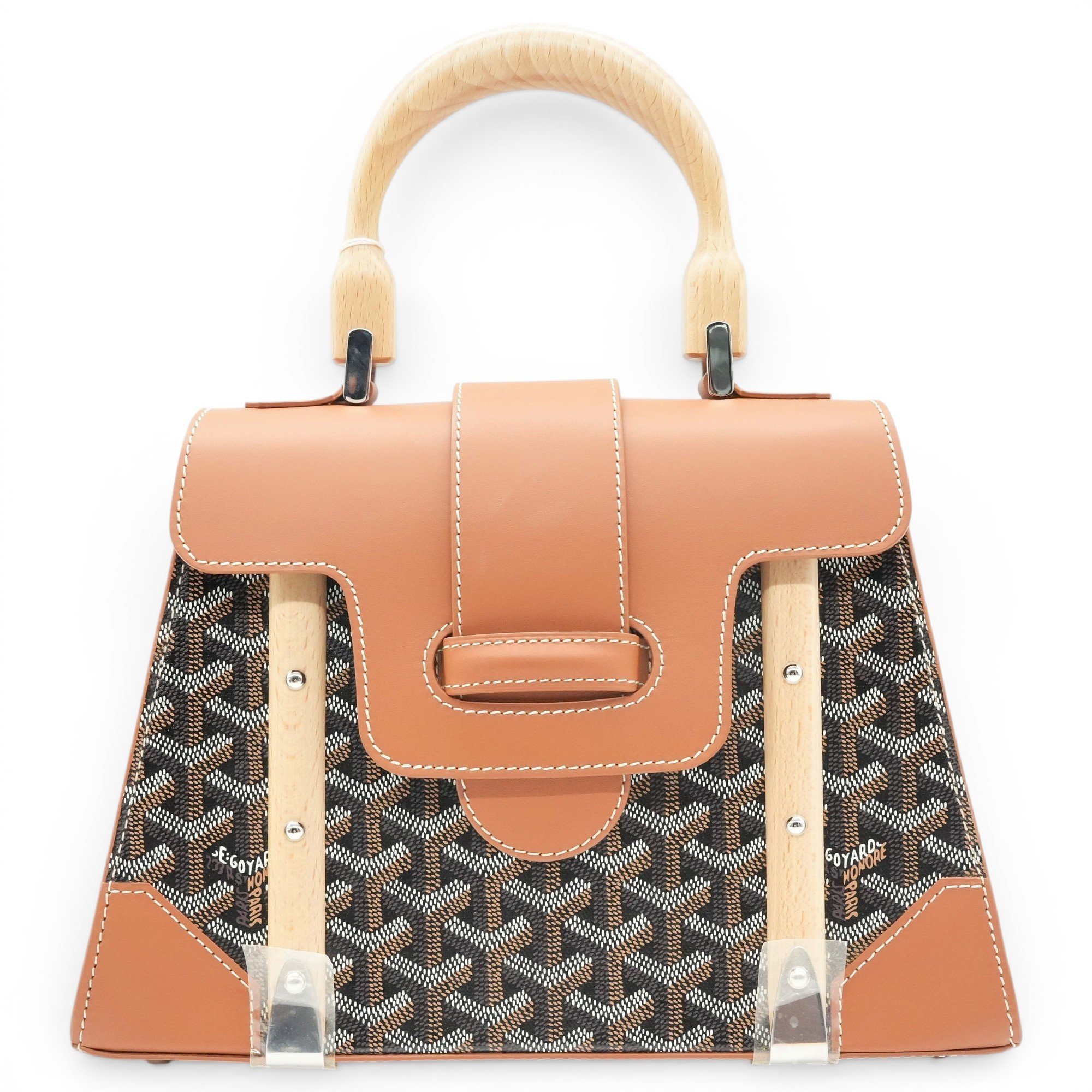 Goyard Saïgon leather handbag