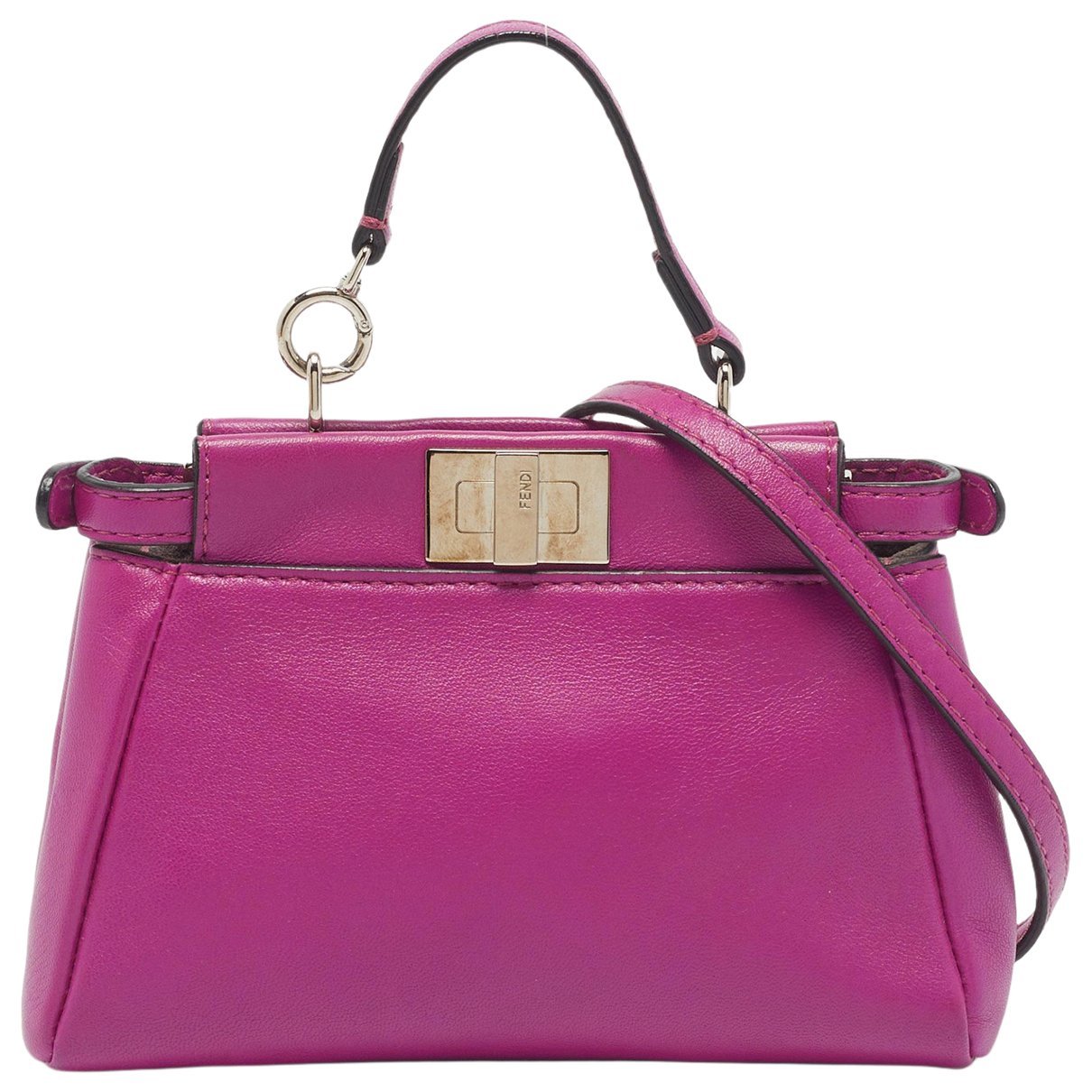 Peekaboo leather handbag