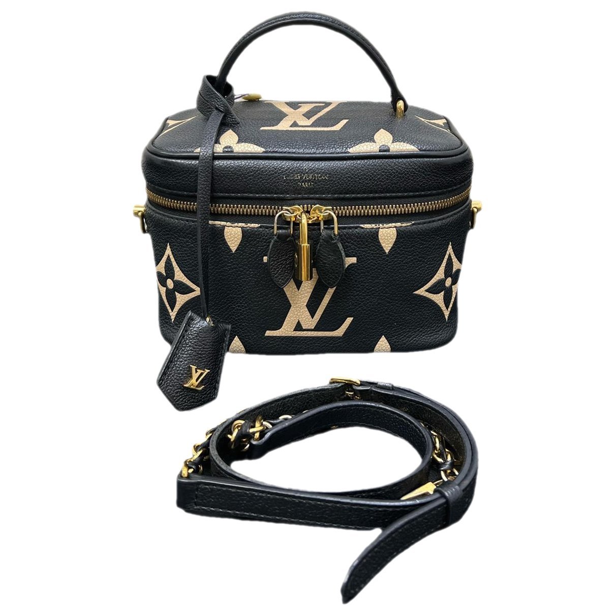 Vanity leather handbag