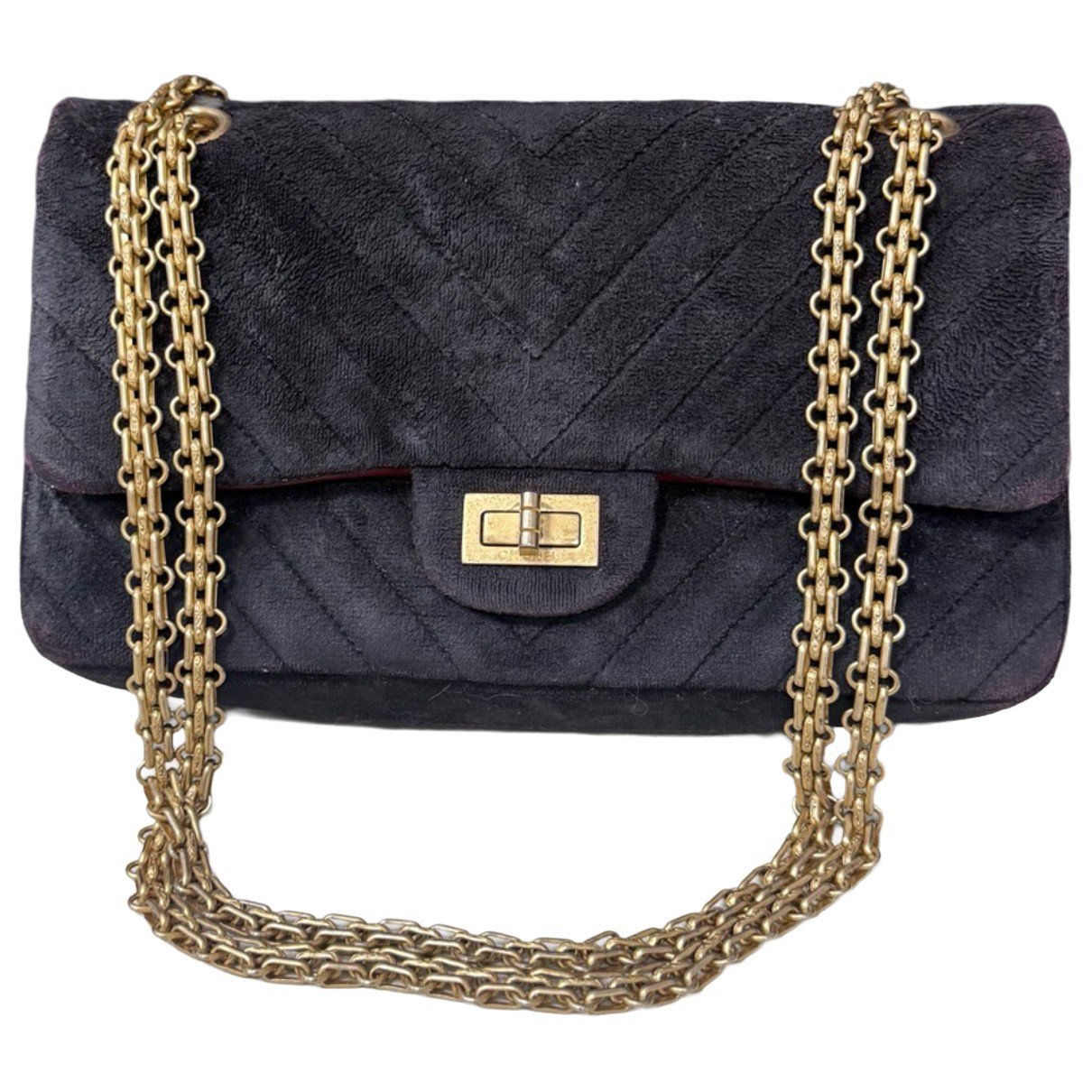 2.55 velvet crossbody bag