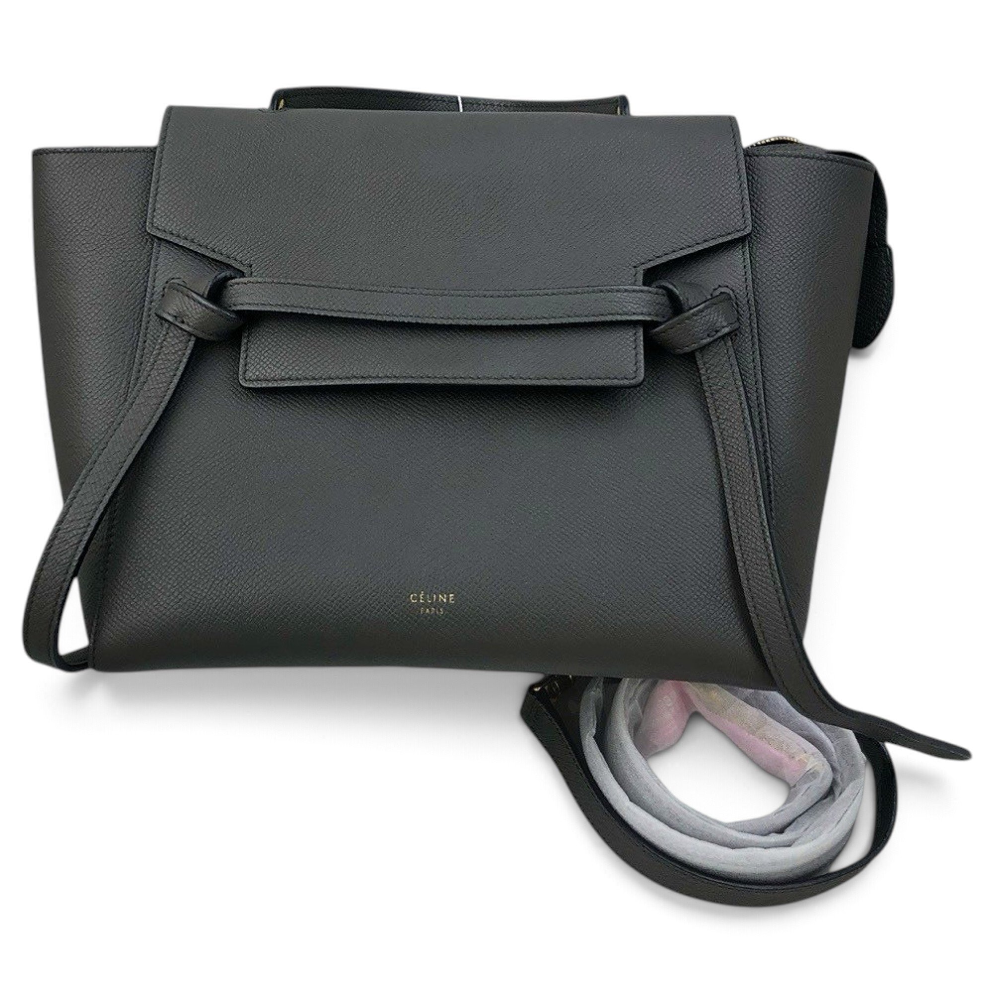 Belt leather handbag