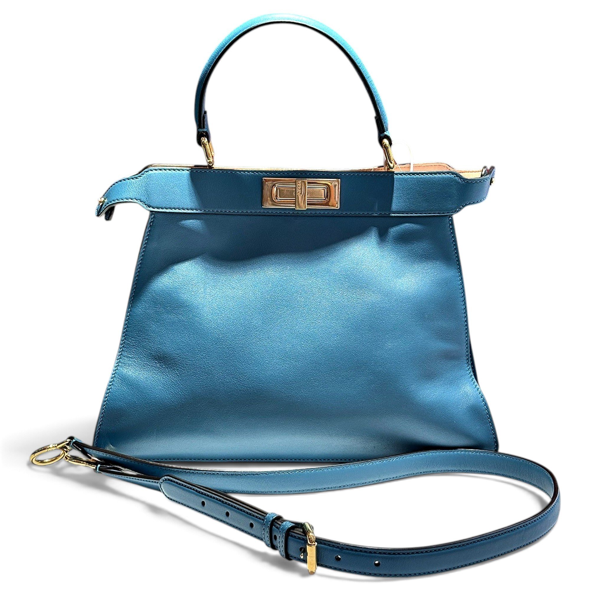 Peekaboo leather handbag