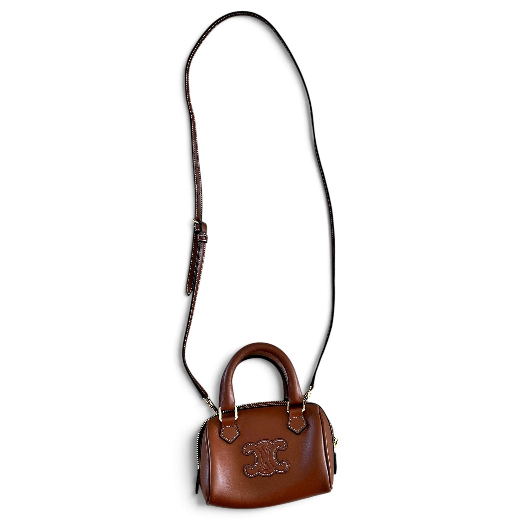 Leather clutch bag